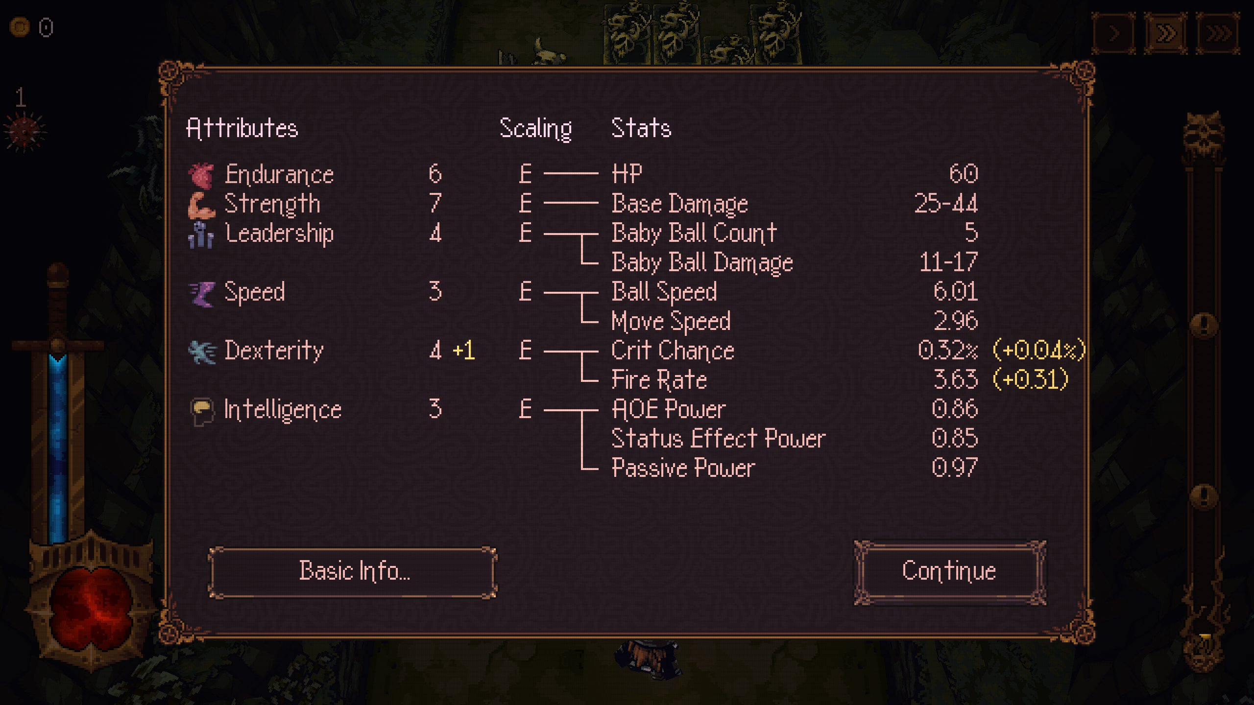 Character stats and information (Image via Devolver Digital)