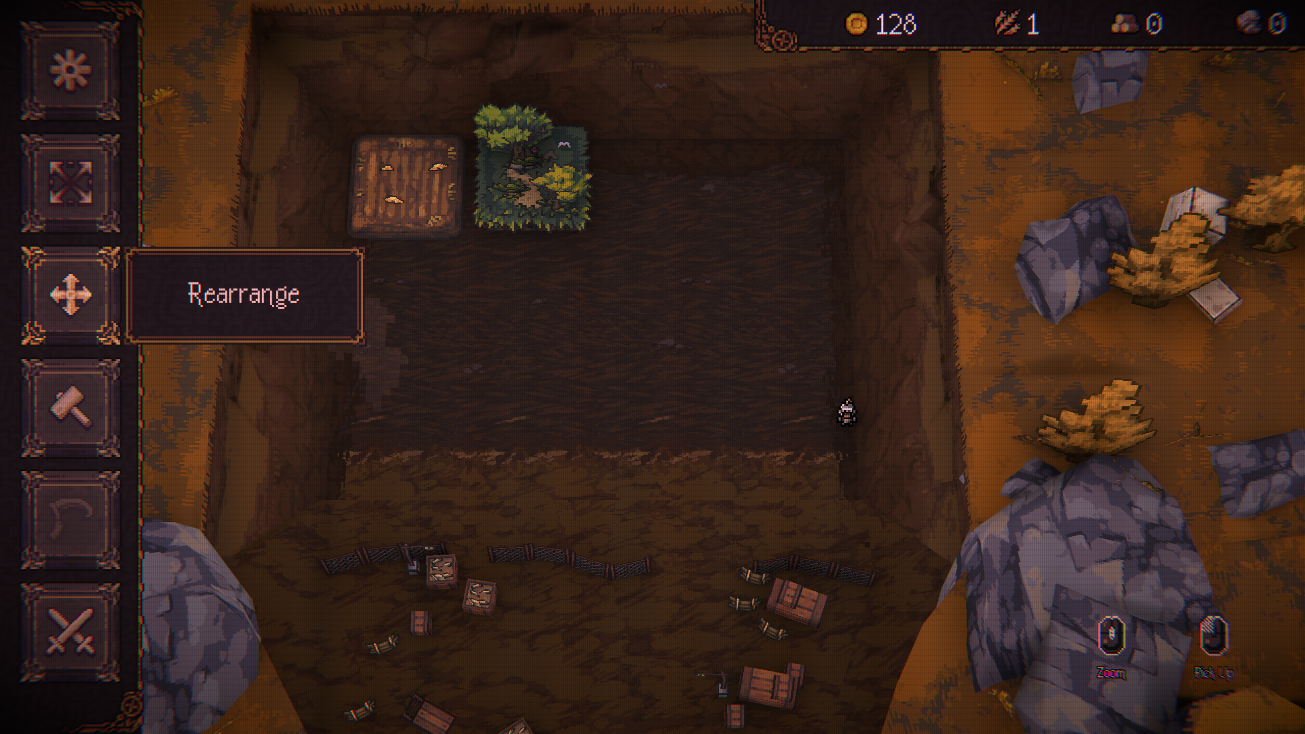 Rearrange Menu in Ball X Pit (Image via Devolver Digital)