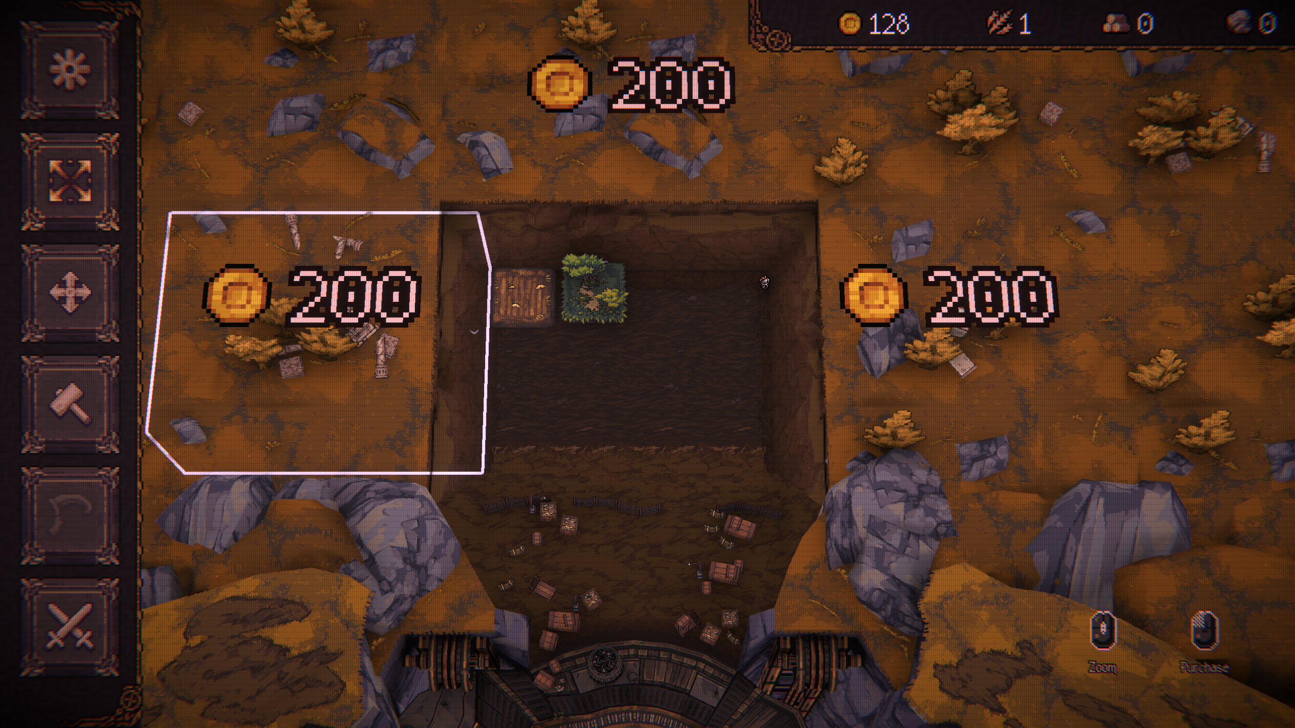 Expand Menu in Ball X Pit (Image via Devolver Digital)