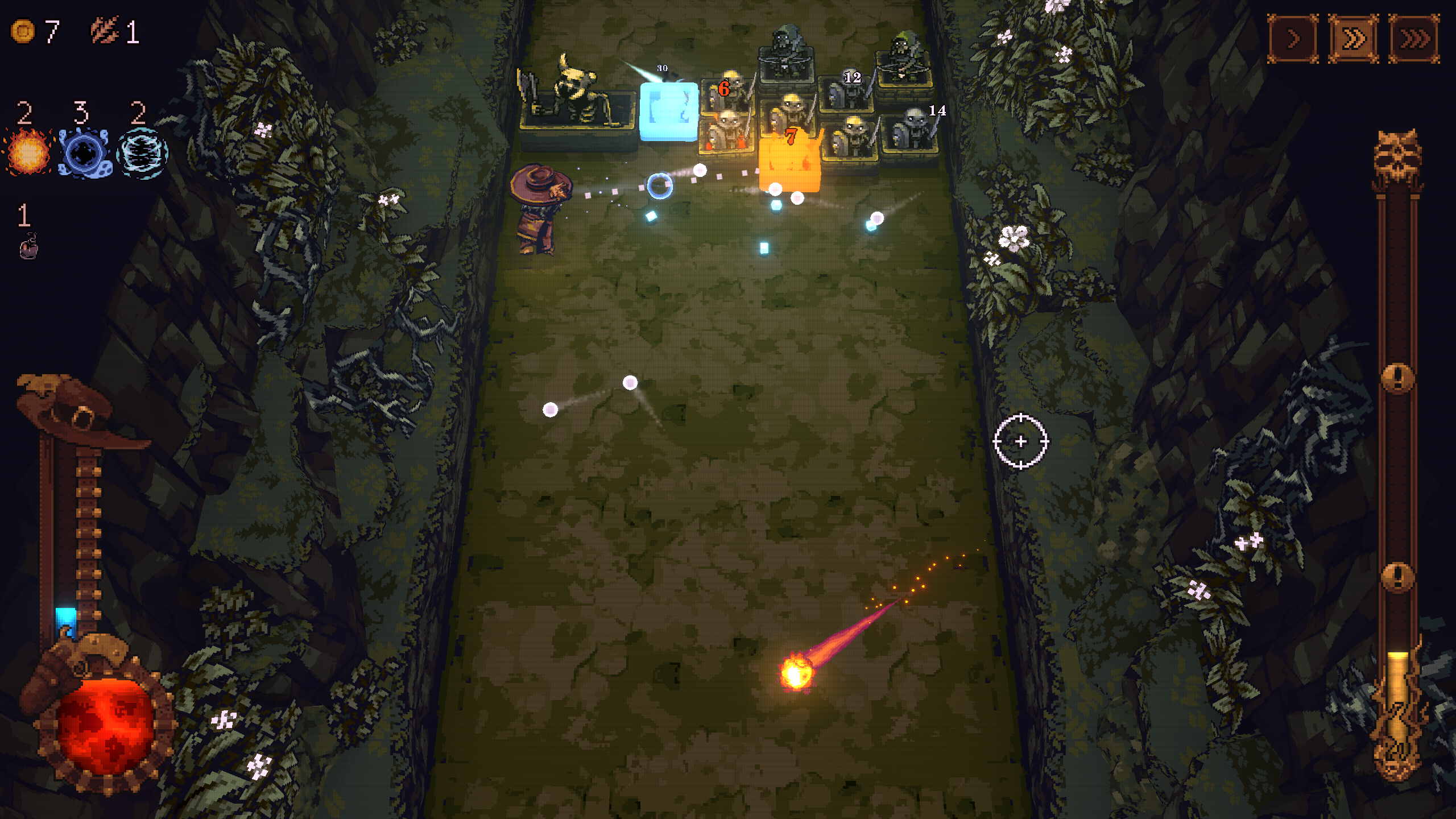 Ball Transformations Overview in Ball X Pit (Image via Devolver Digital)