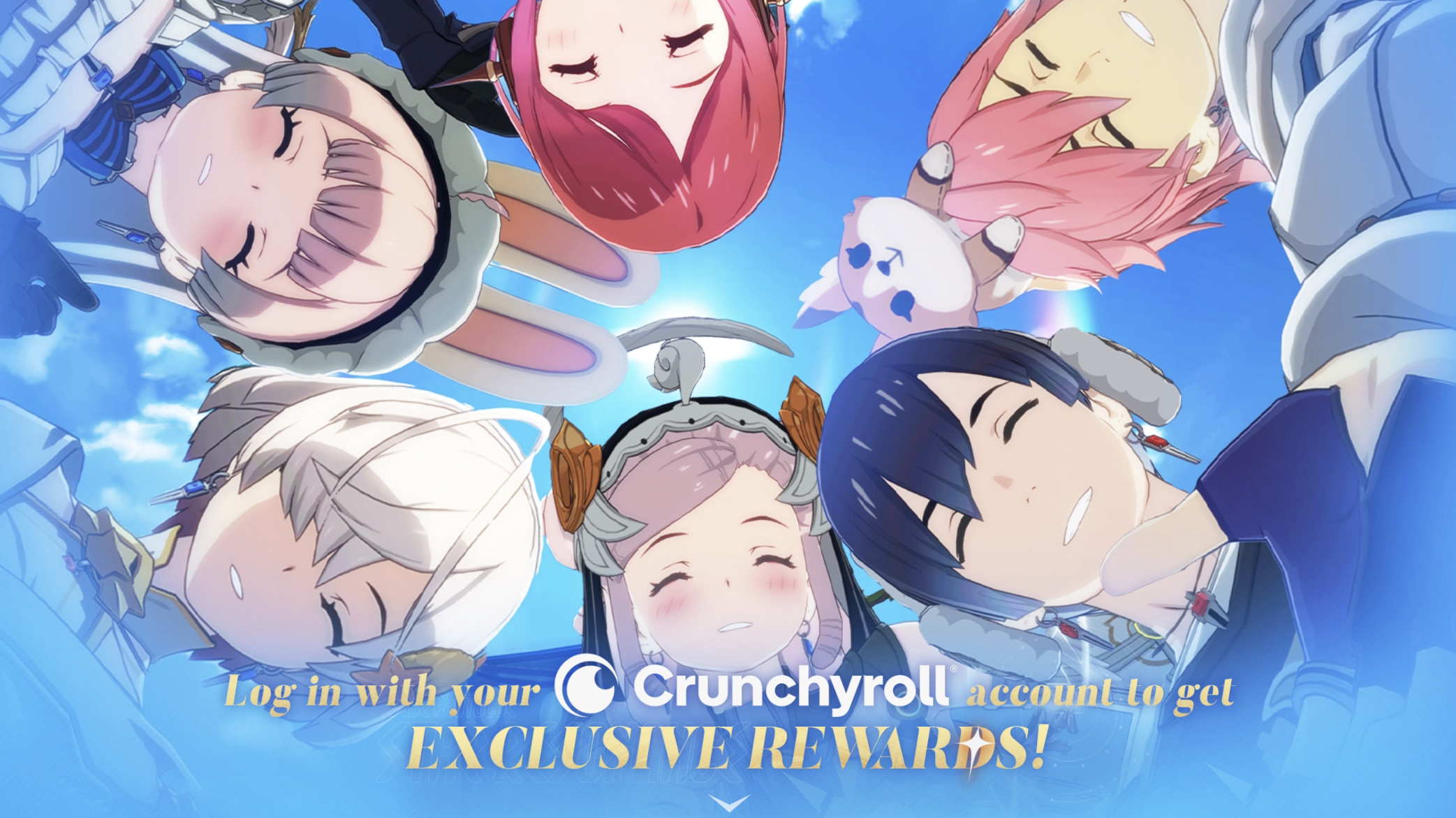 Linking your Crunchyroll account with BPSR (Image via A Plus Japan)