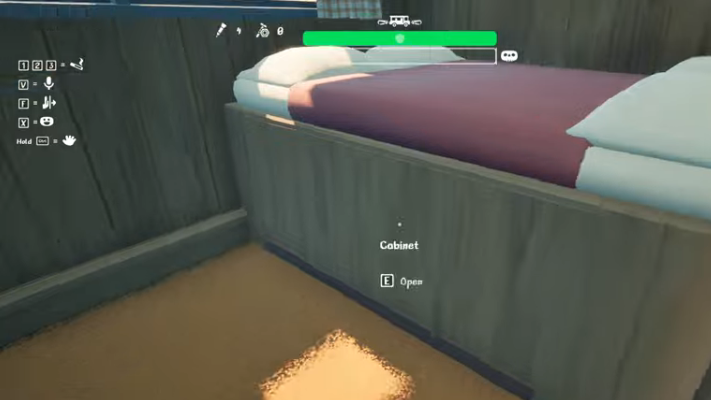Find the RV's engine under the bed to the back (Image via Nuggets Entertainment)