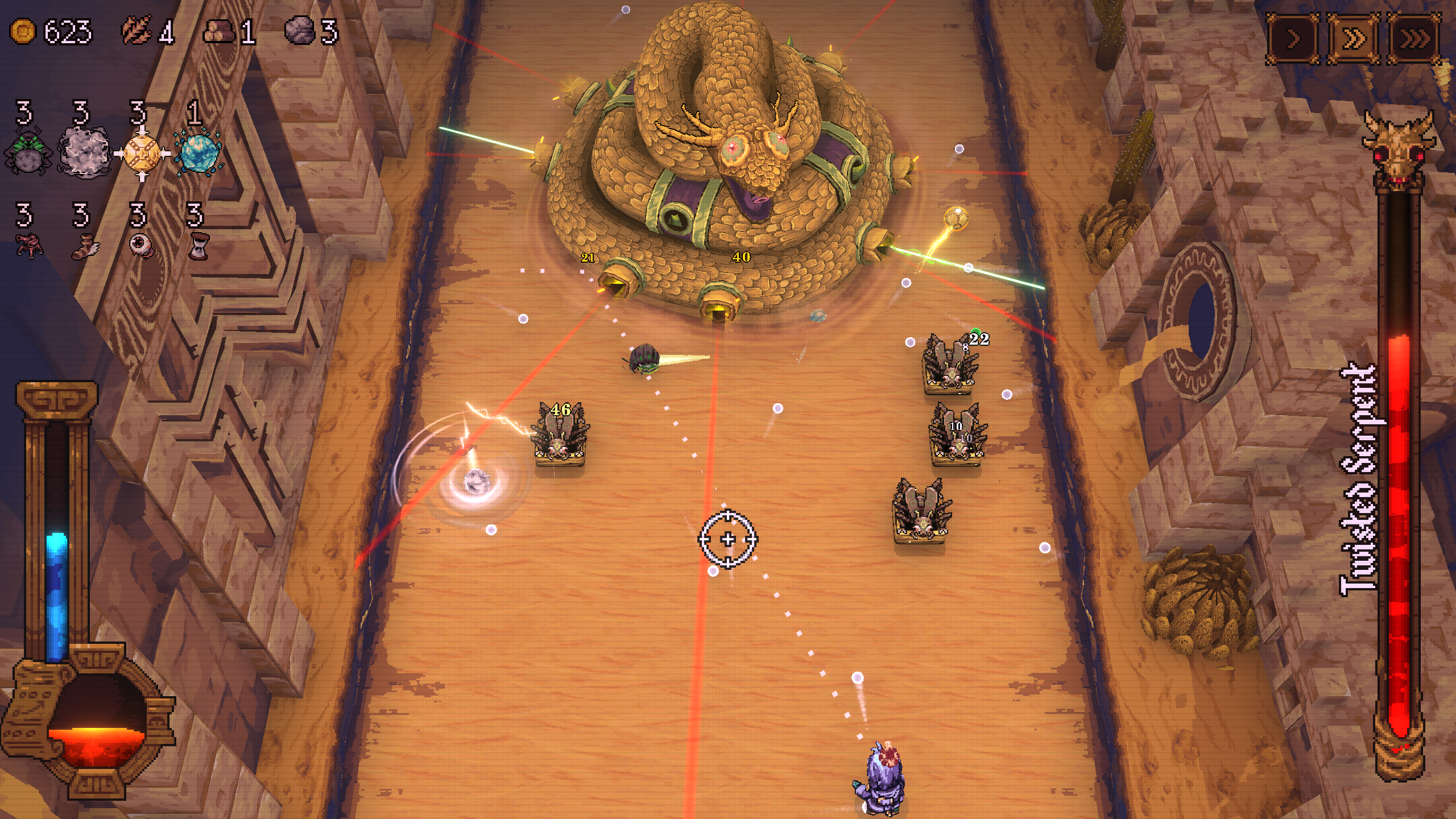 Laser Strikes from the body (Image via Devolver Digital)