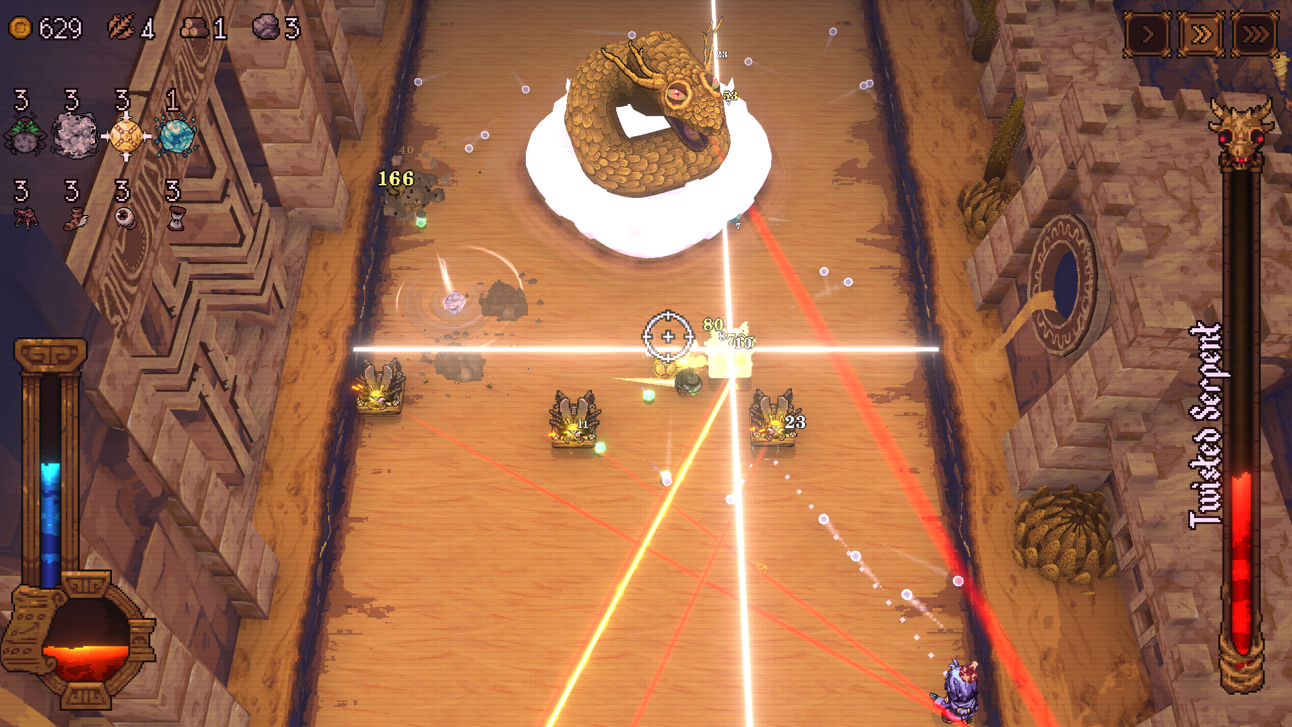 Laser Strikes from the mouth (Image via Devolver Digital)