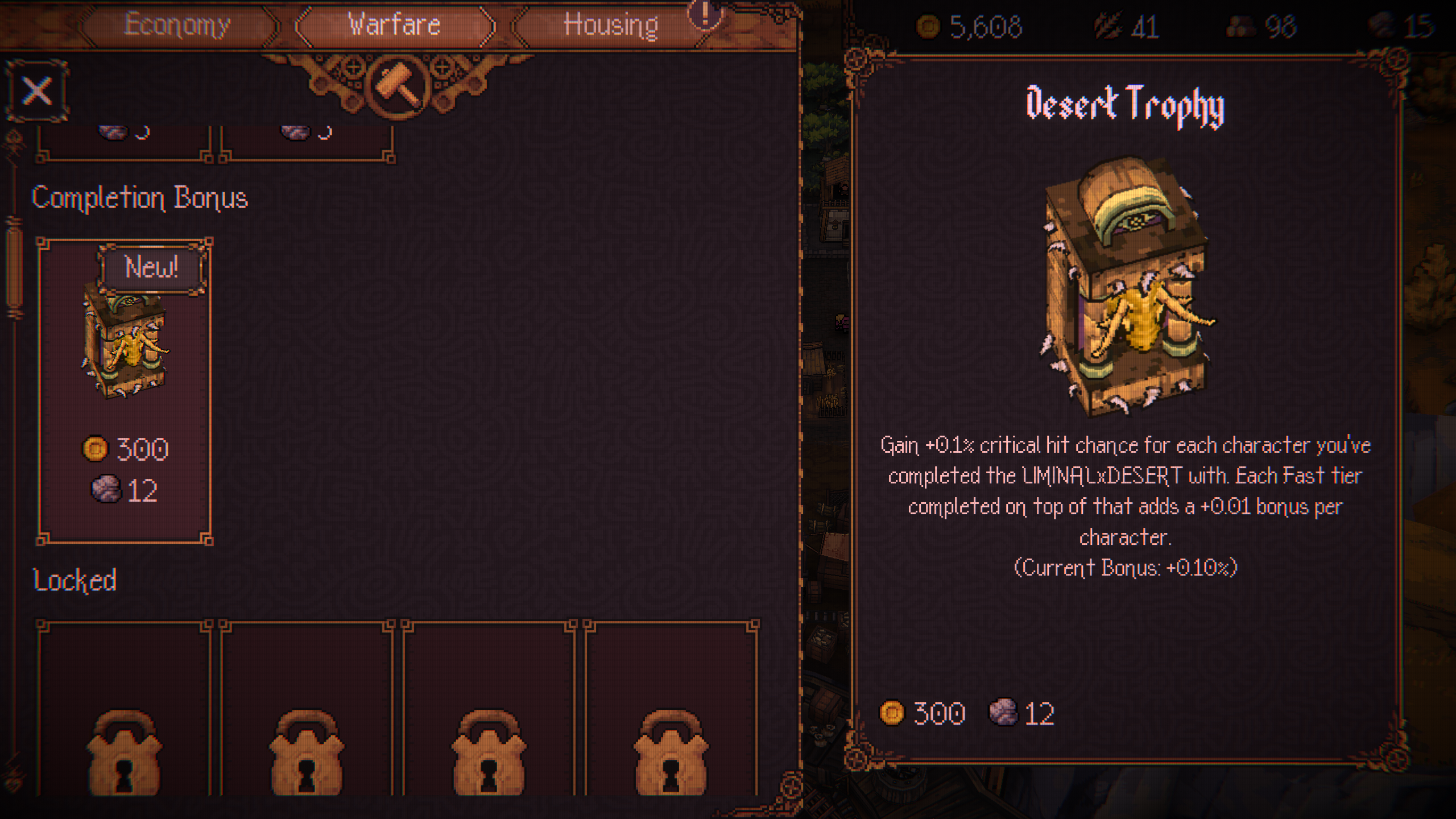 Description for the Desert Trophy Building (Image via Devolver Digital)