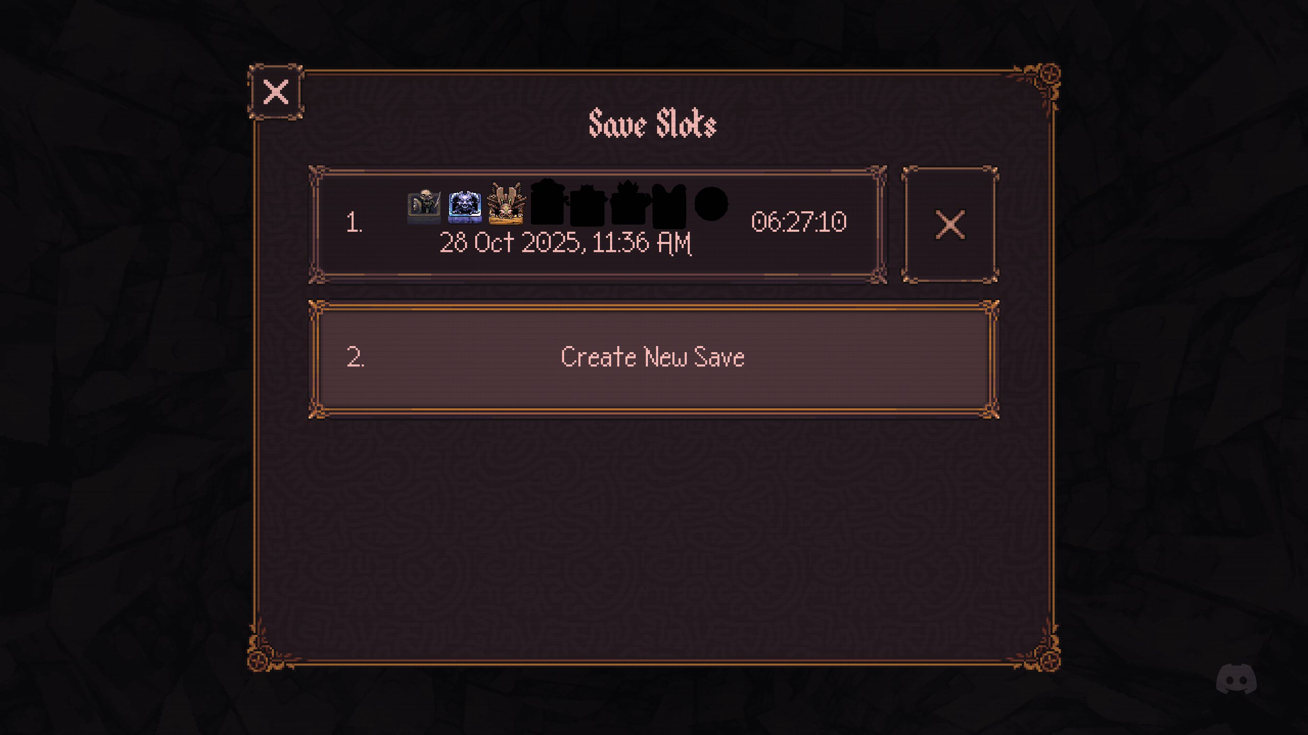 Create a new save file in Ball X Pit (Image via Devolver Digital)