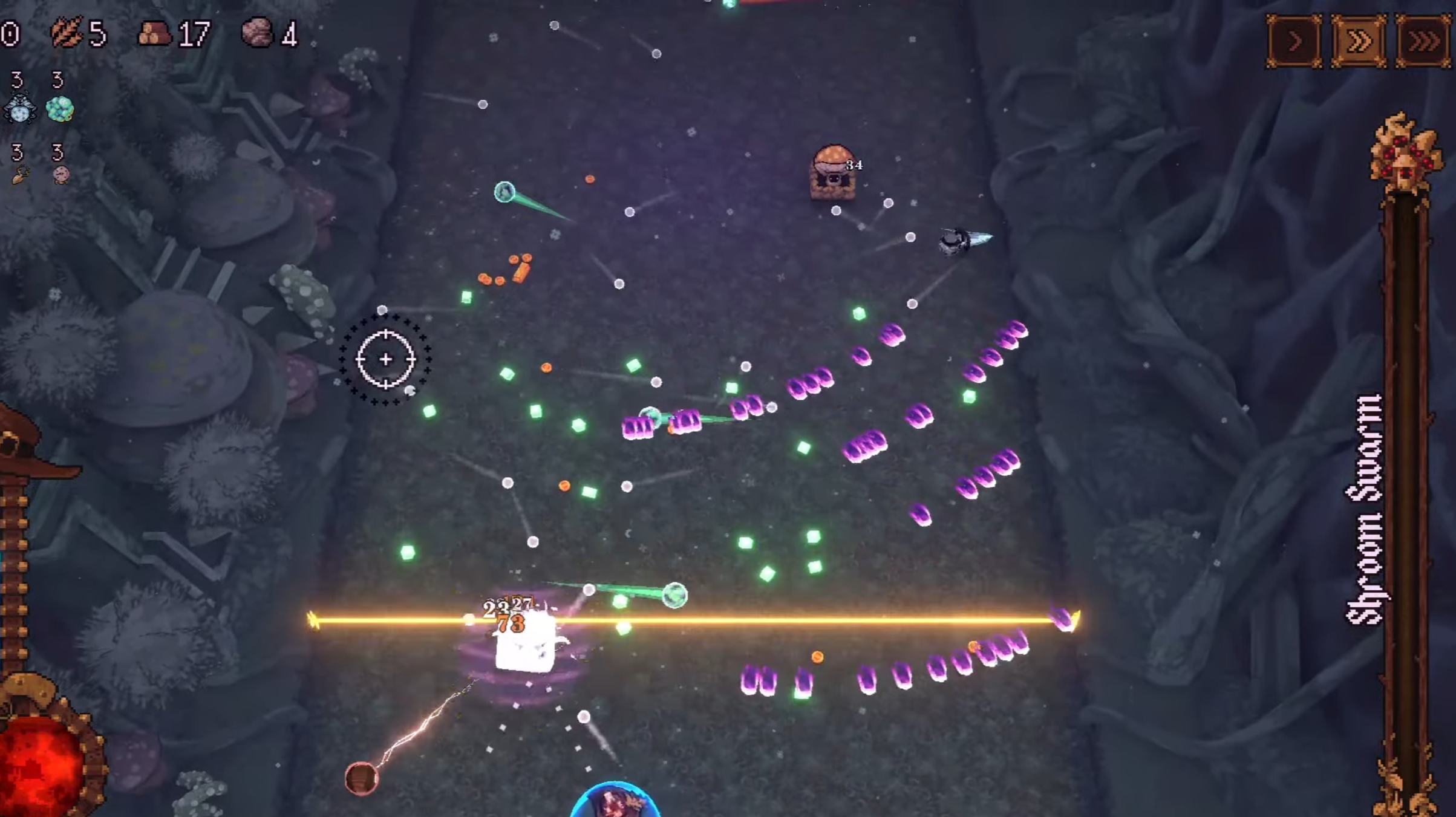 Grouped Bullets attack pattern (Image via Devolver Digital)