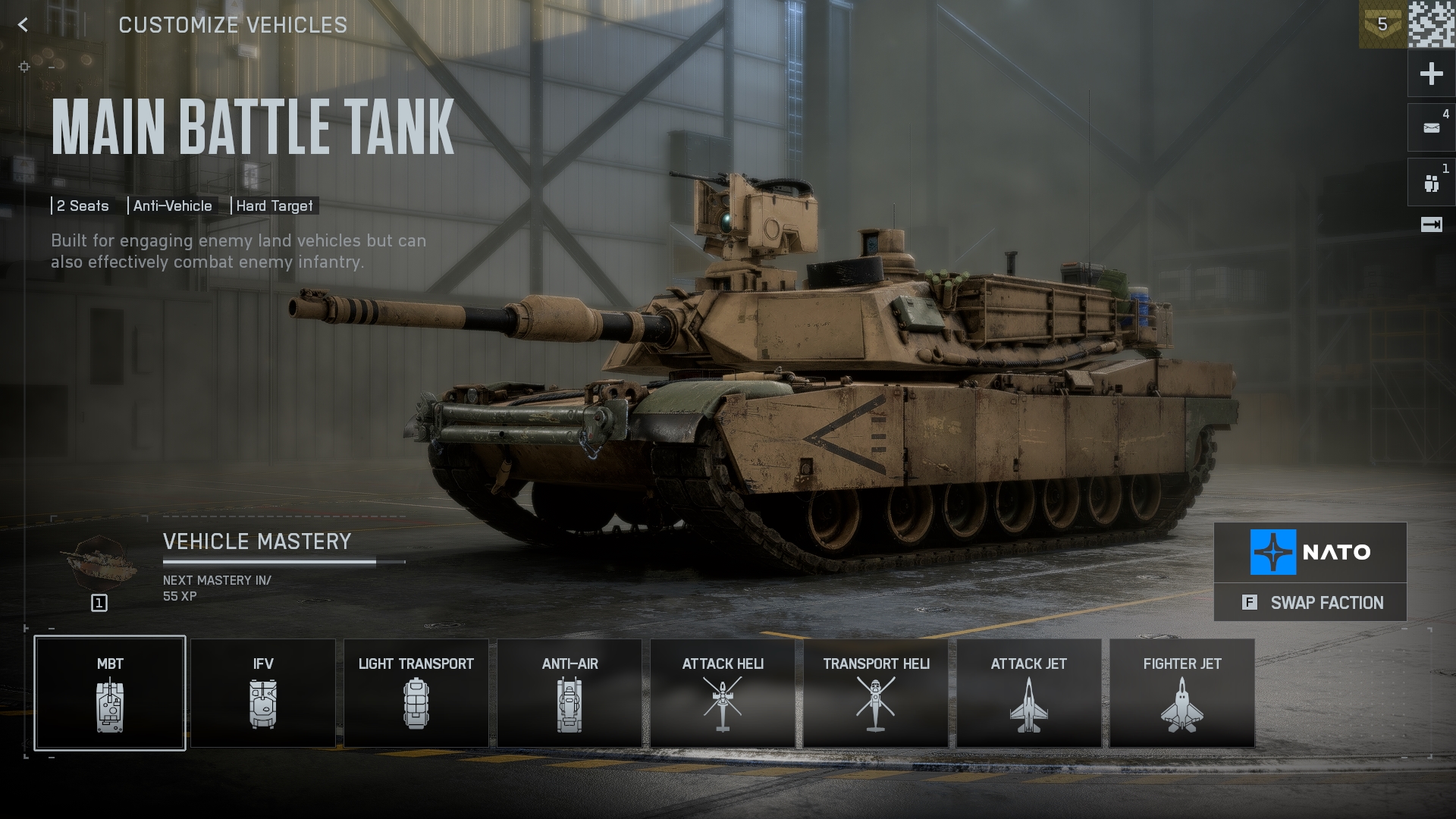 A standard battle tank (Source: Electronic Arts)
