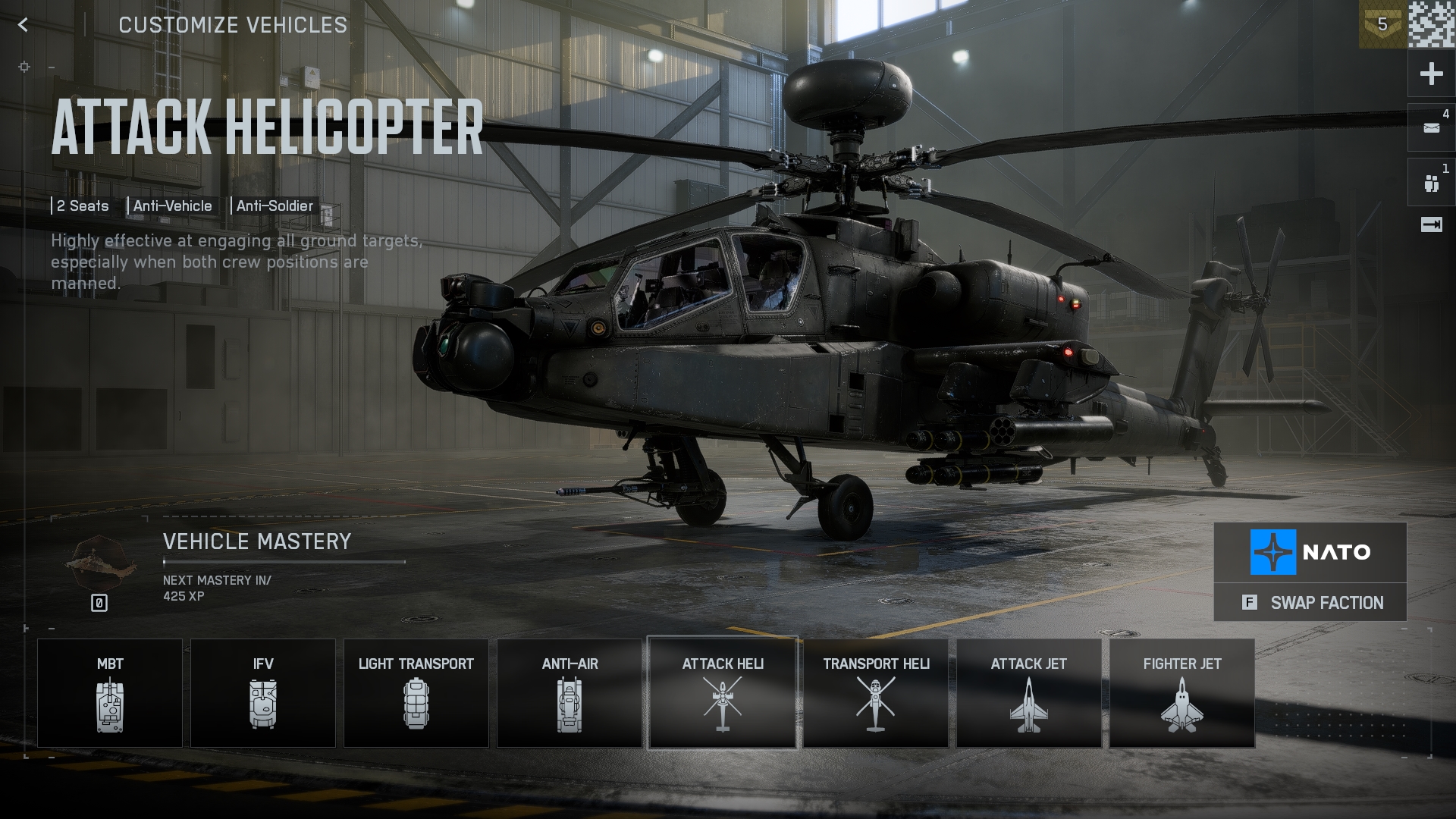 The standard air support vehicle (Source: Electronic Arts)