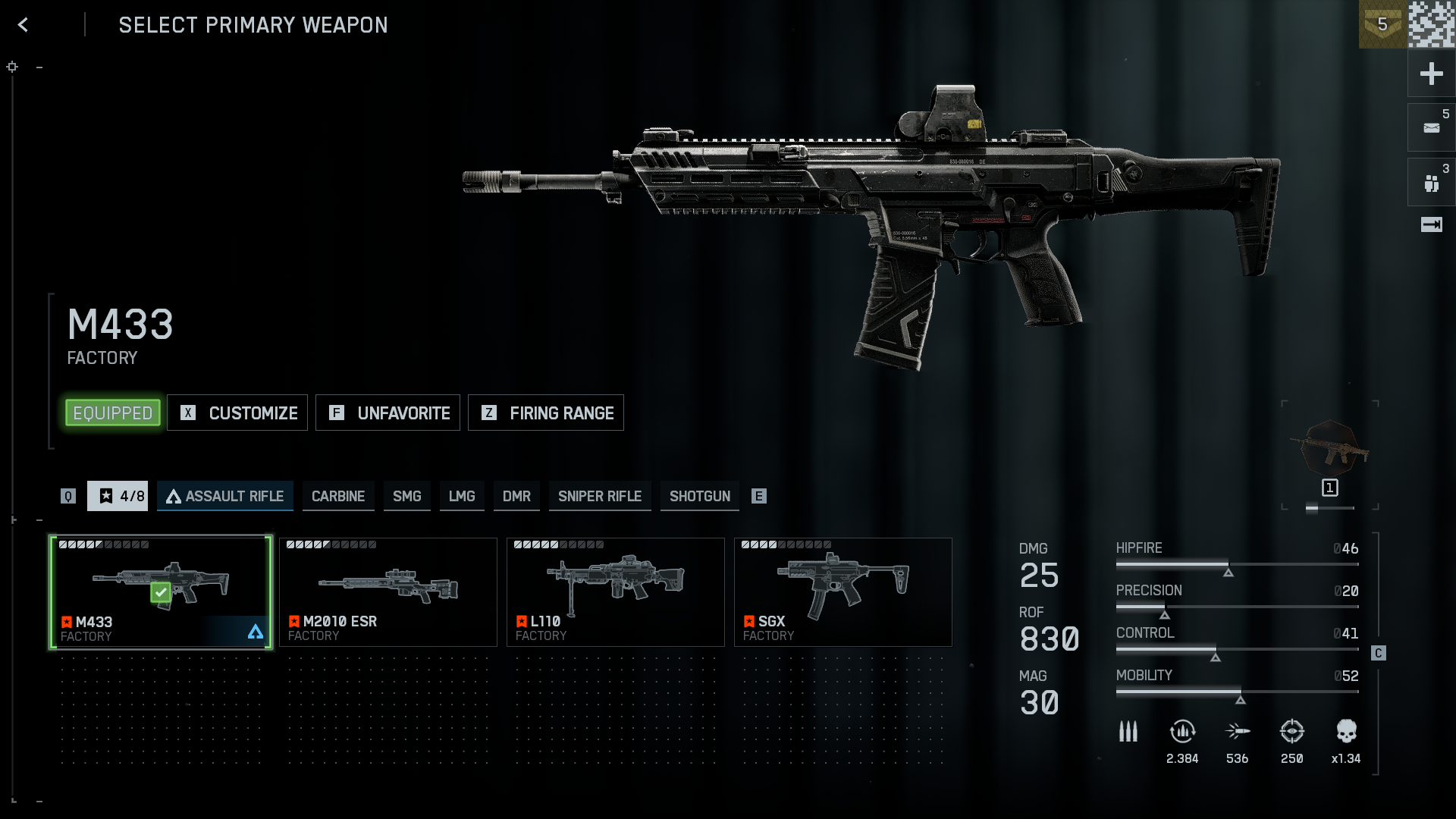 M433 is a great choice (Source: Electronic Arts)