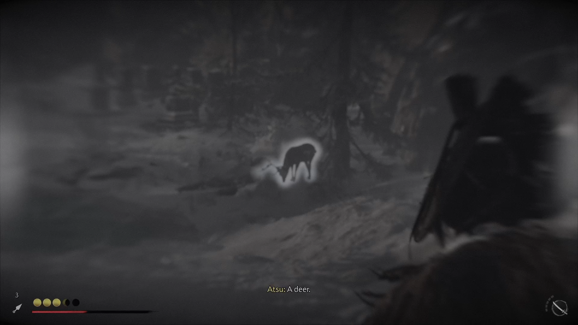 Ghost of Yotei Focused Hearing [Source: Deltias Gaming / Sucker Punch]