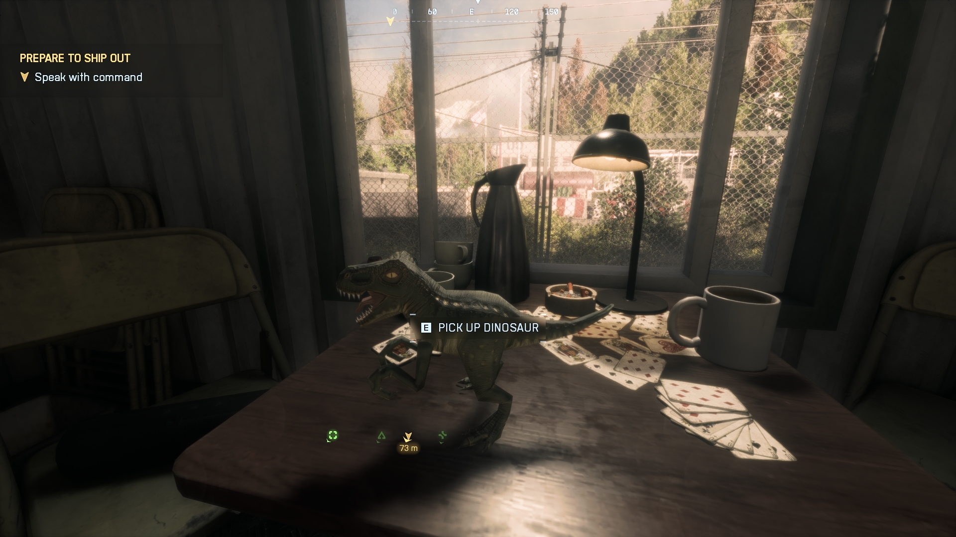Find this dinosaur on the table right behind you (Source: Electronic Arts)