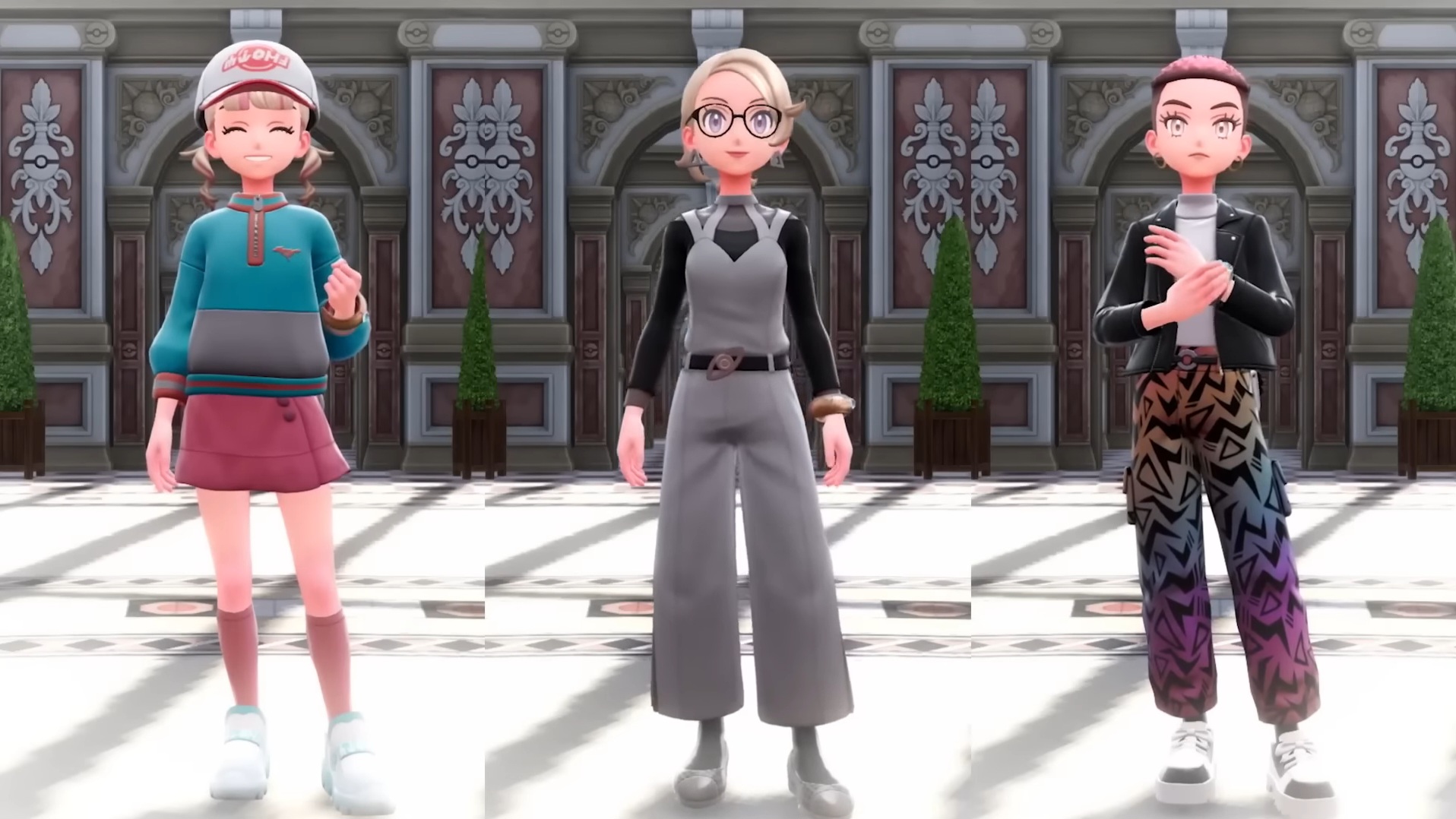 Both male and female trainers have great clothing choices in Legends Z-A (Image via The Pokemon Company)