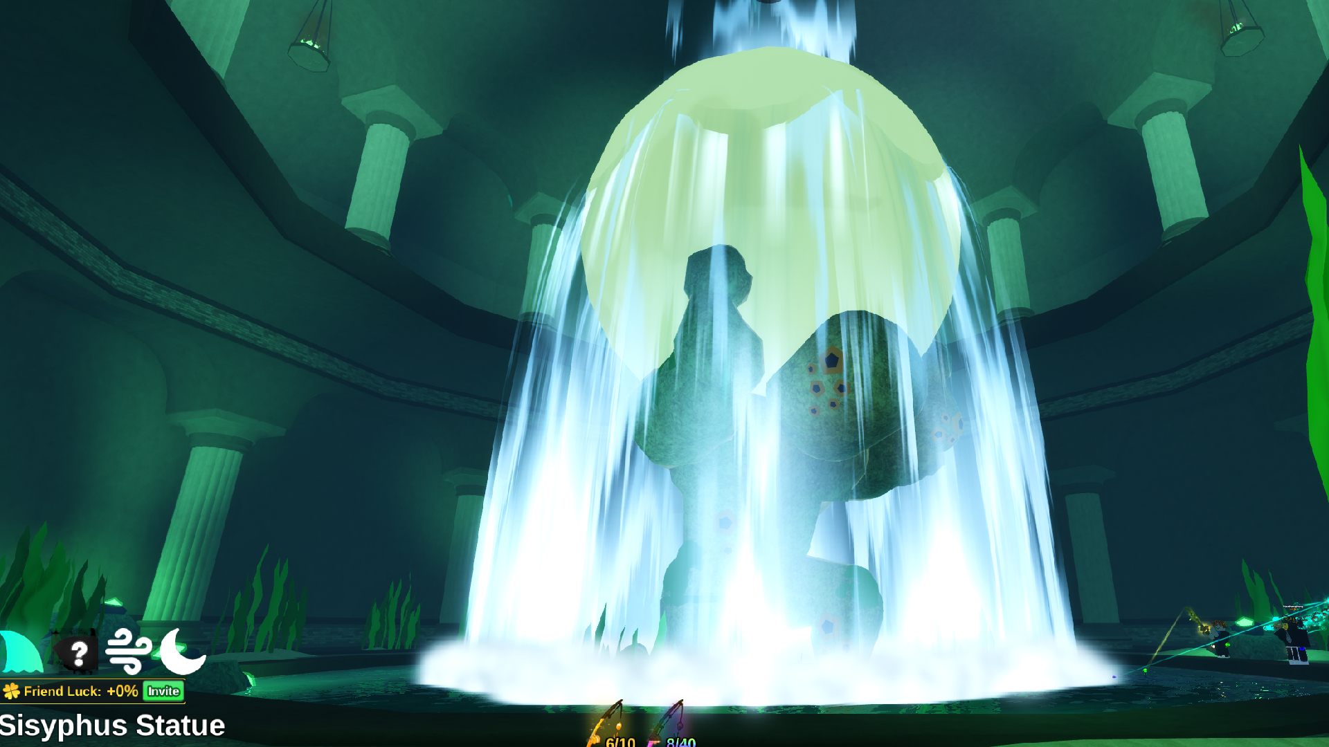 Sisyphus Statue in Fish It (Image via Roblox Corporation)