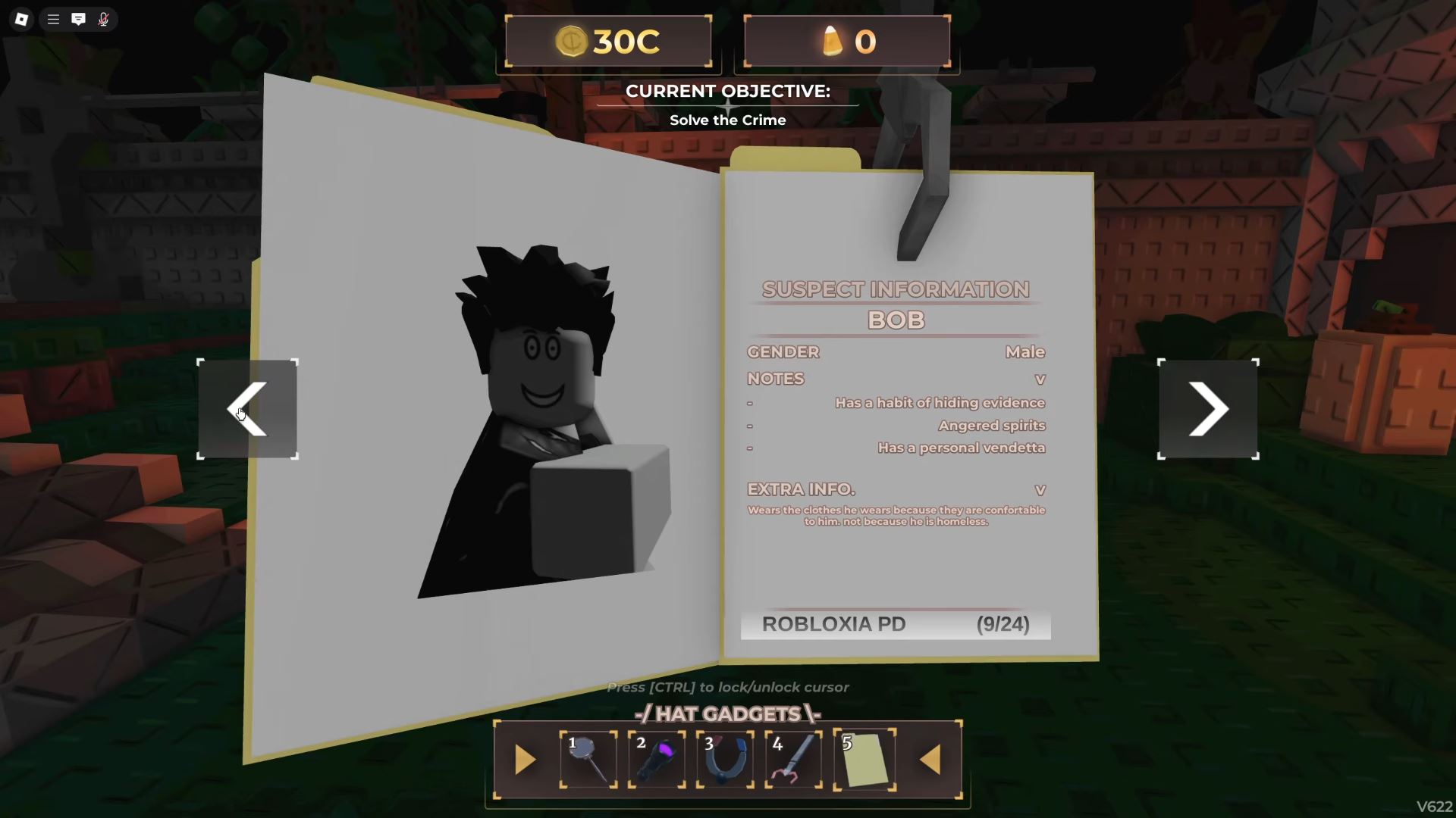 Suspect information (Image via Roblox Corporation)