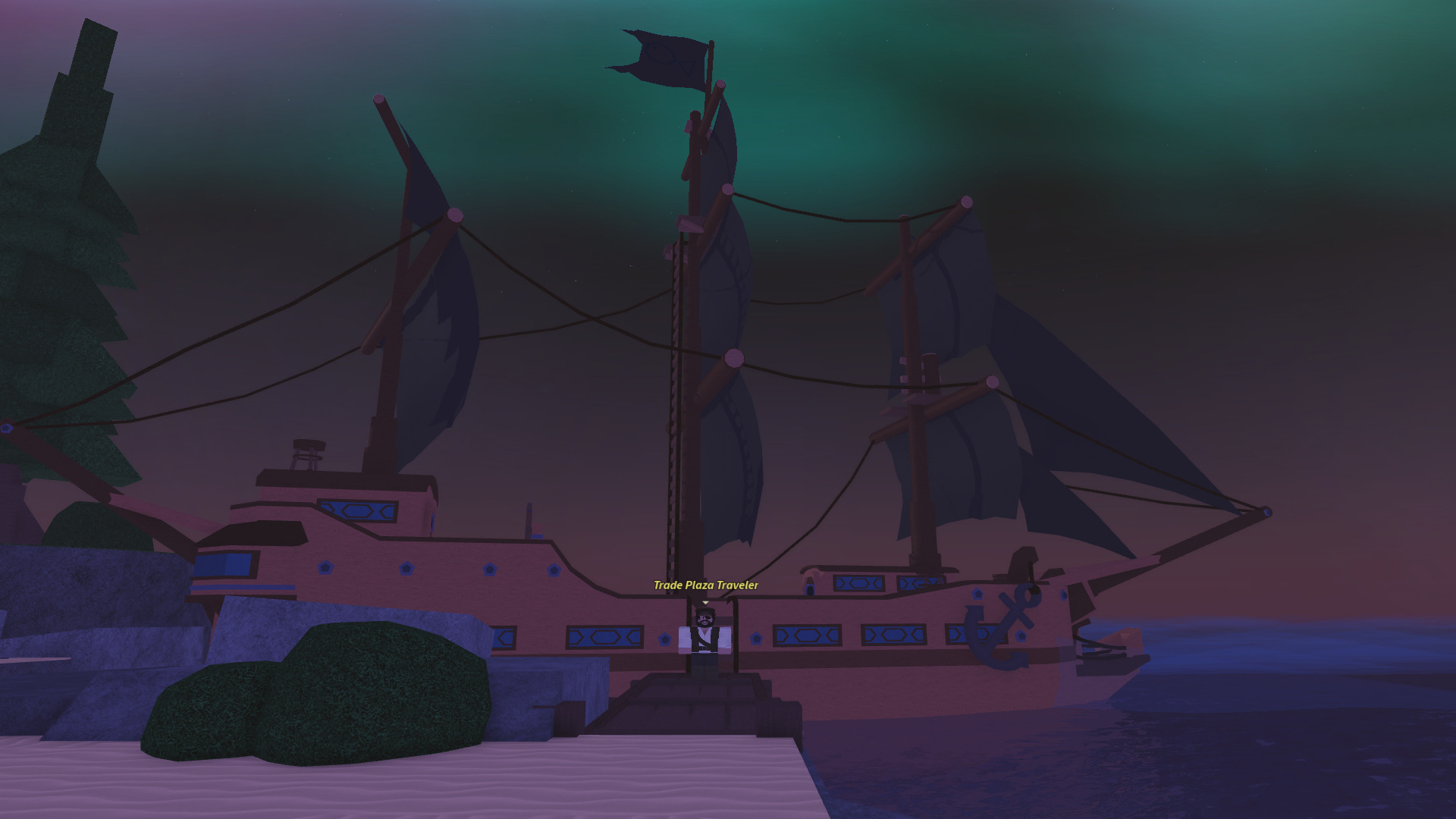 Talk to the NPC in Moosewood to start trading (Image via Roblox Corporation)