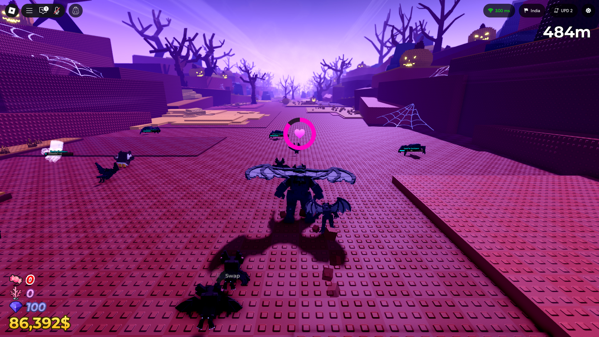 Jump on Animals to tame them! (Image via Roblox Corporation)