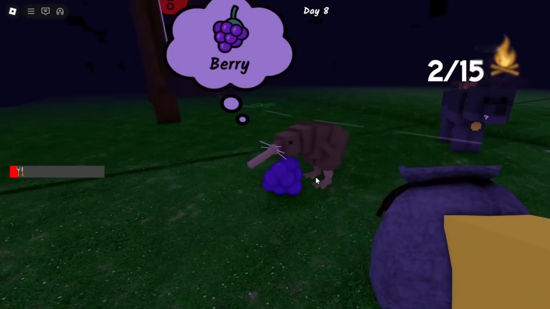 Taming the animal (Image via Roblox Corporation)