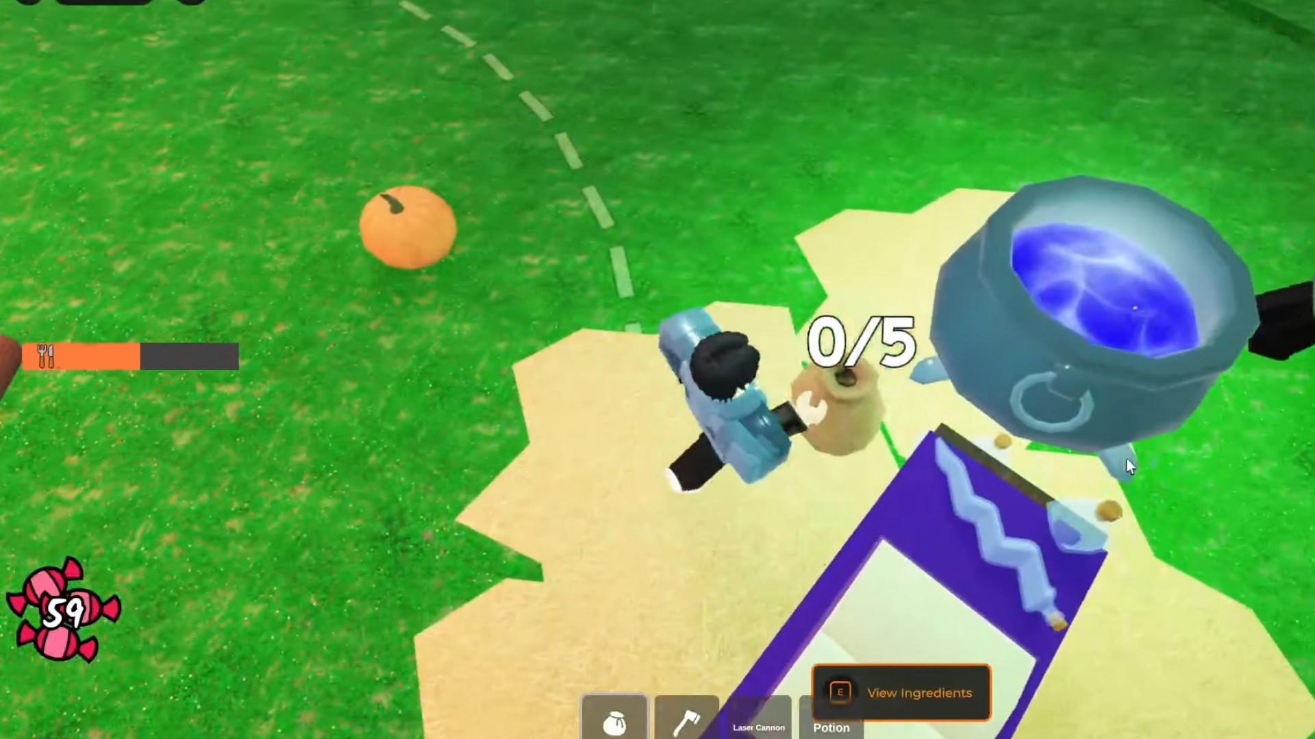 The Cauldron where you can craft potions