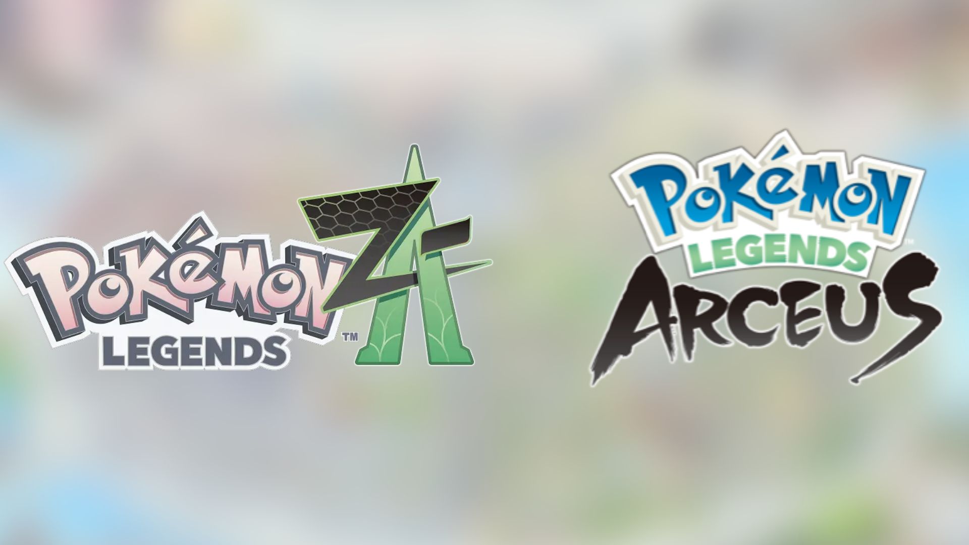 The two current Pokemon Legends games (Image via TPC)