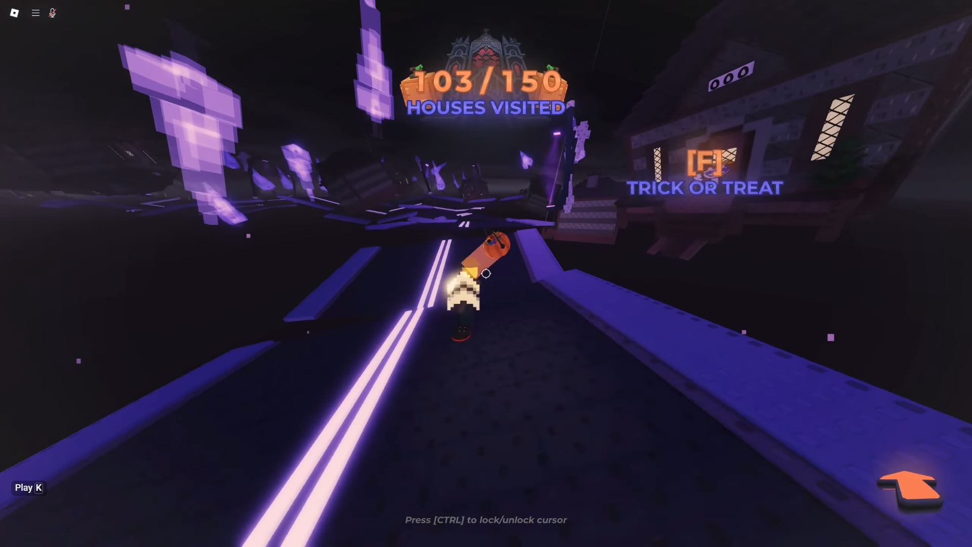 Trick or Treat 150 houses (Image via Roblox Corporation)