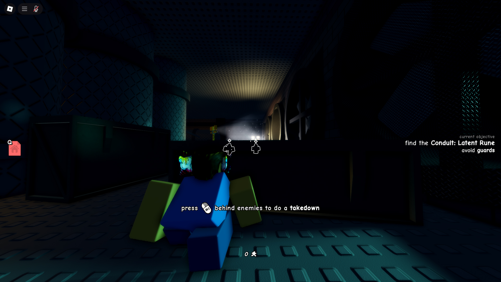 Defeat the guards and locate the Rune conduit. (Image via Roblox Corporation)