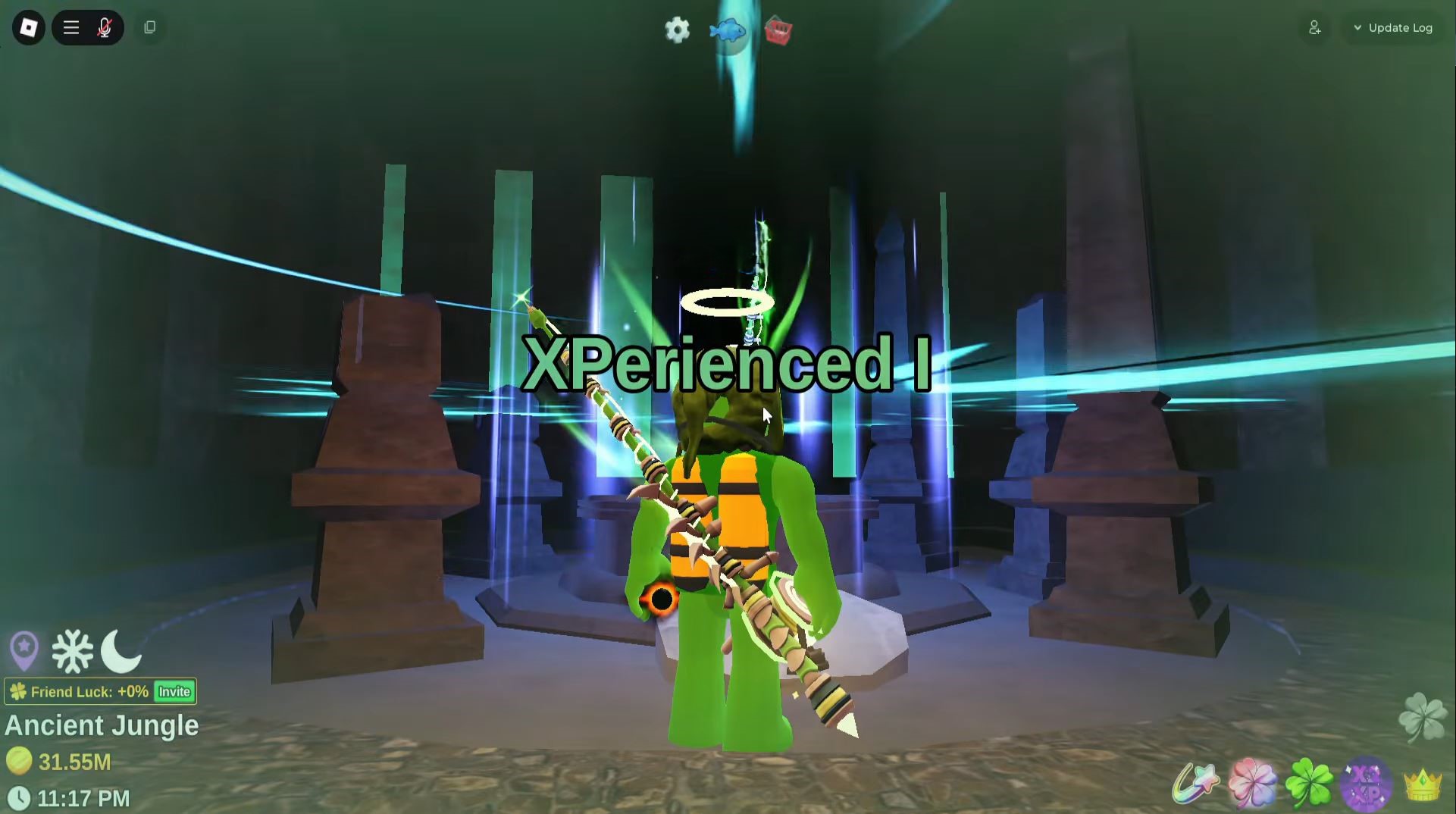 Using Transcended Stone to get Double Enchant (Image via Roblox Corporation)