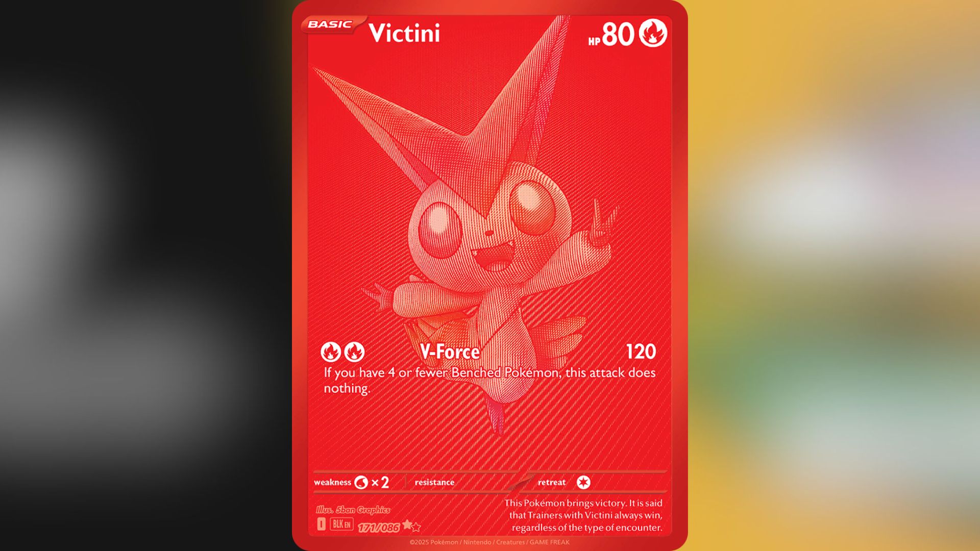 Victini Black White Rare (Image via TPC)