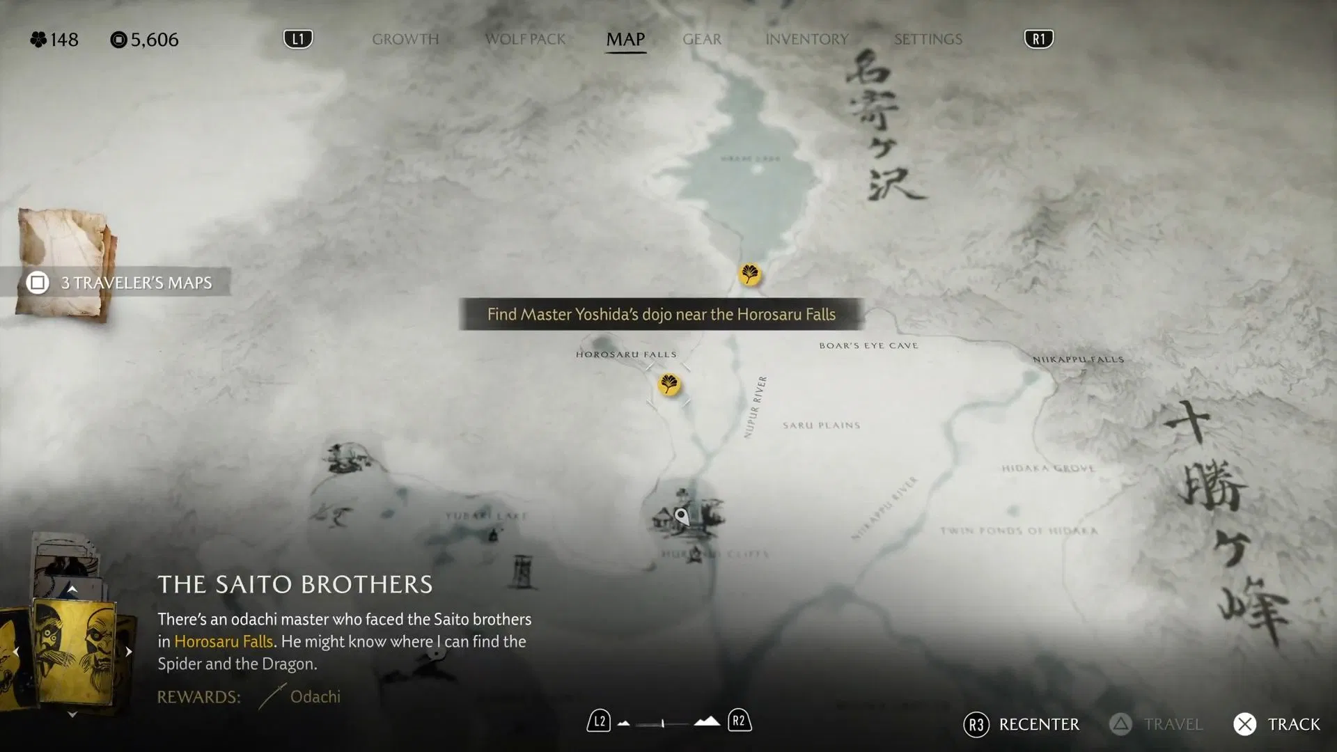 The Way of Odachi Starting Location (Source: Deltia's Gaming | Sucker Punch)