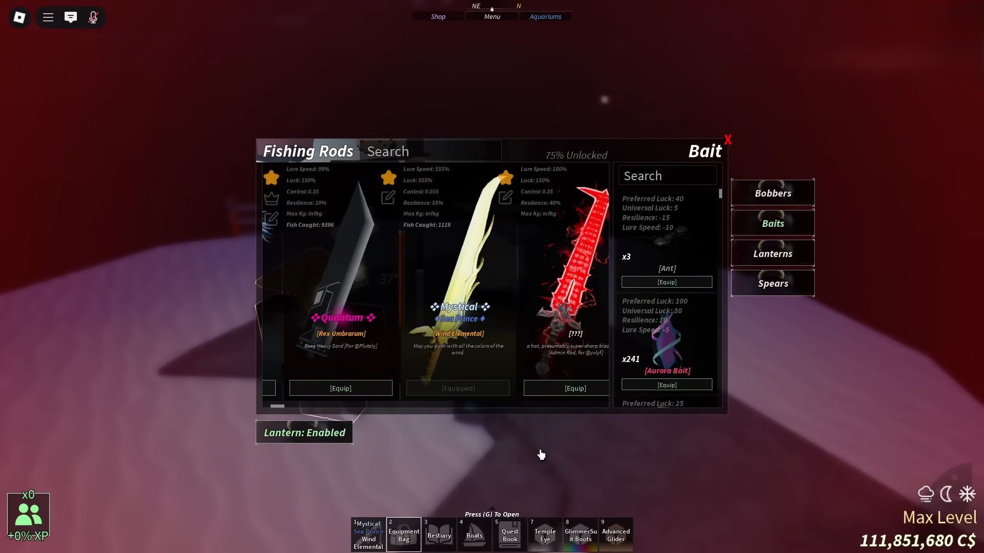 Wind Elemental Rod in Fisch (Image via Roblox Corporation)