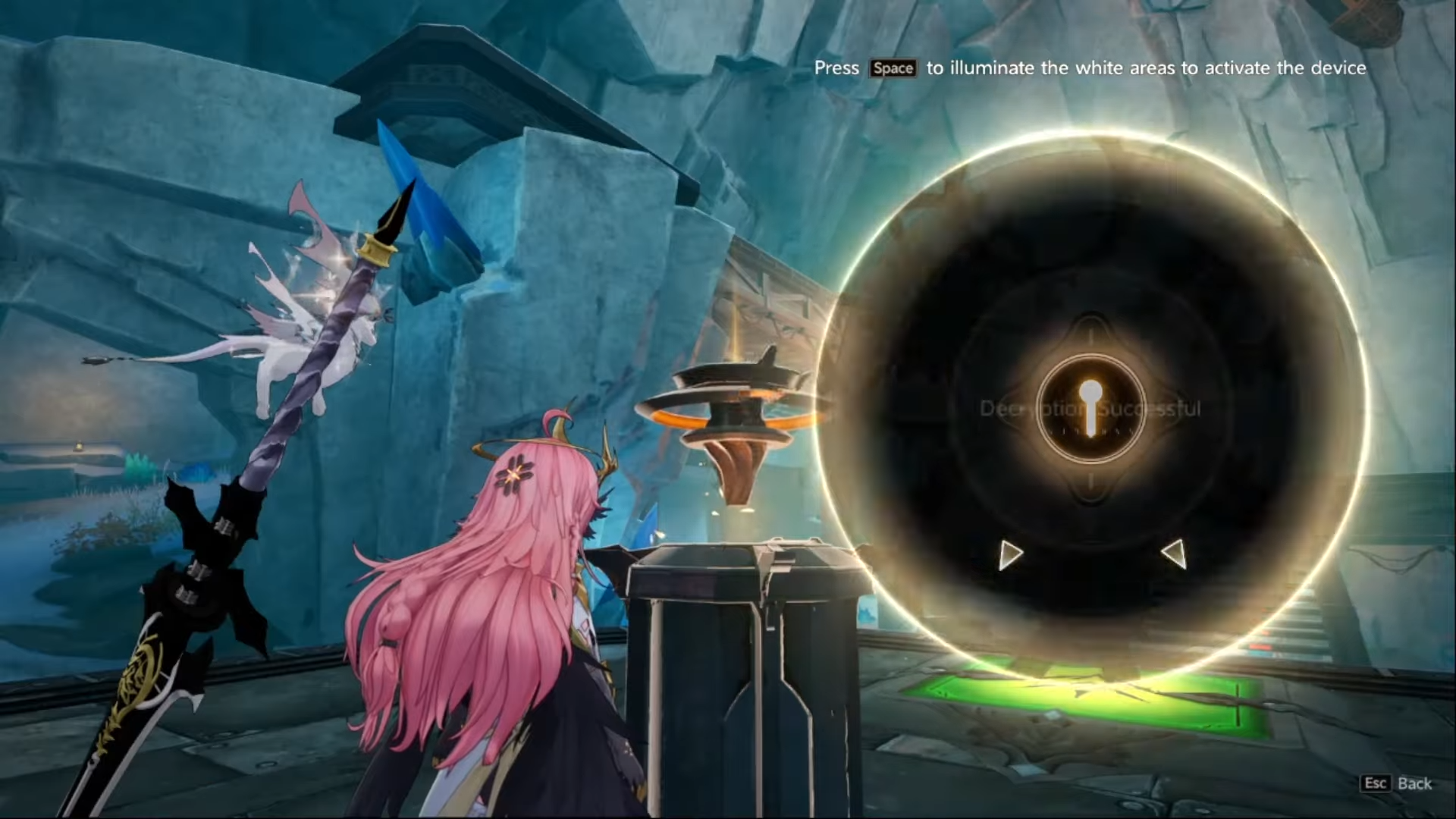 The panel and the minigame