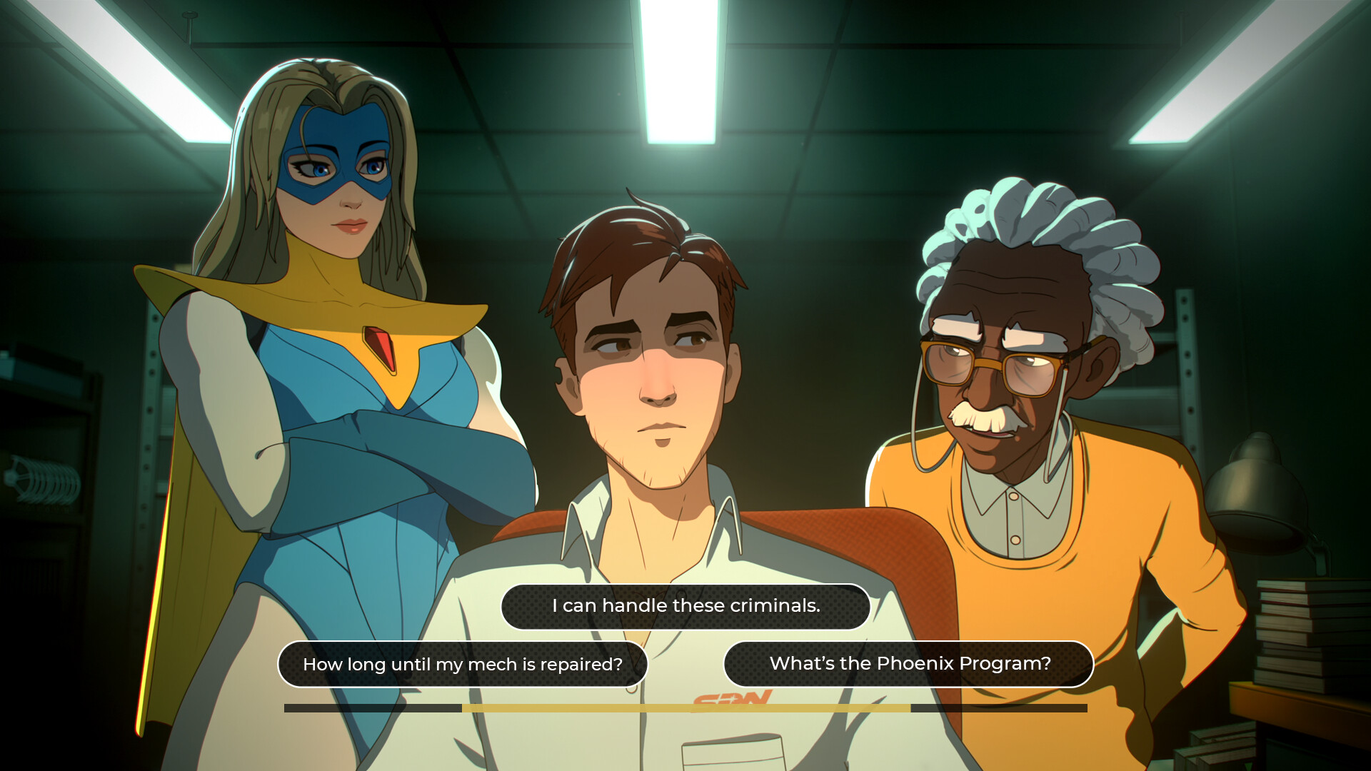 This game has an impressive ensemble of actors (Image via Adhoc Studio)