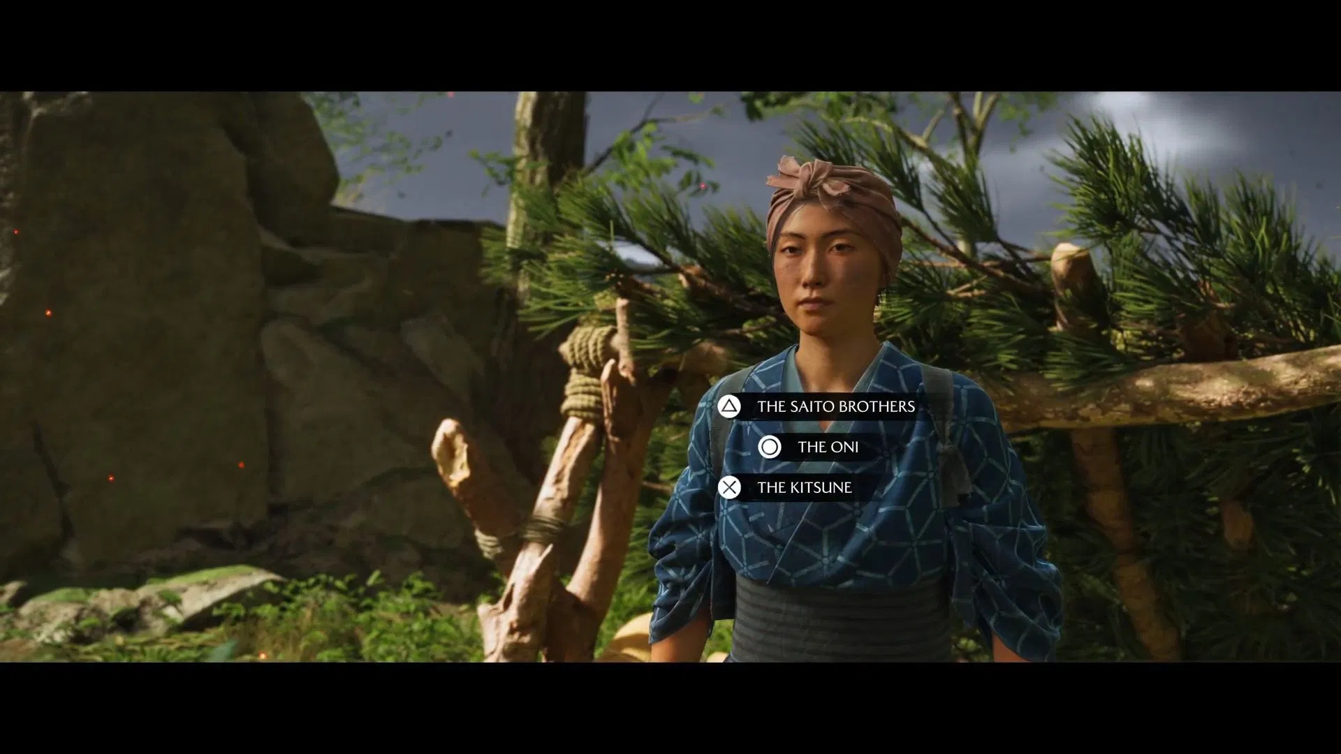 Choose which of the Yotei Six to face first (Image via Deltia's Gaming and Sucker Punch)