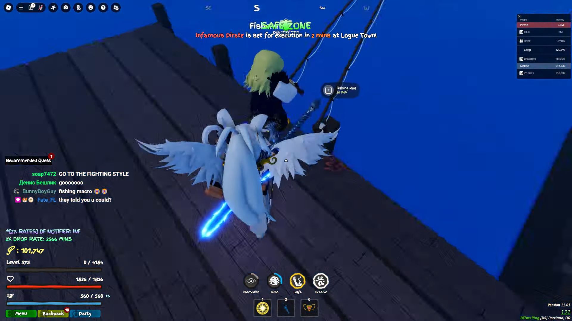 This side activity may be a good pastime to find decent fish and even loot (Image via Roblox Corporation/YouTube @Corgi)