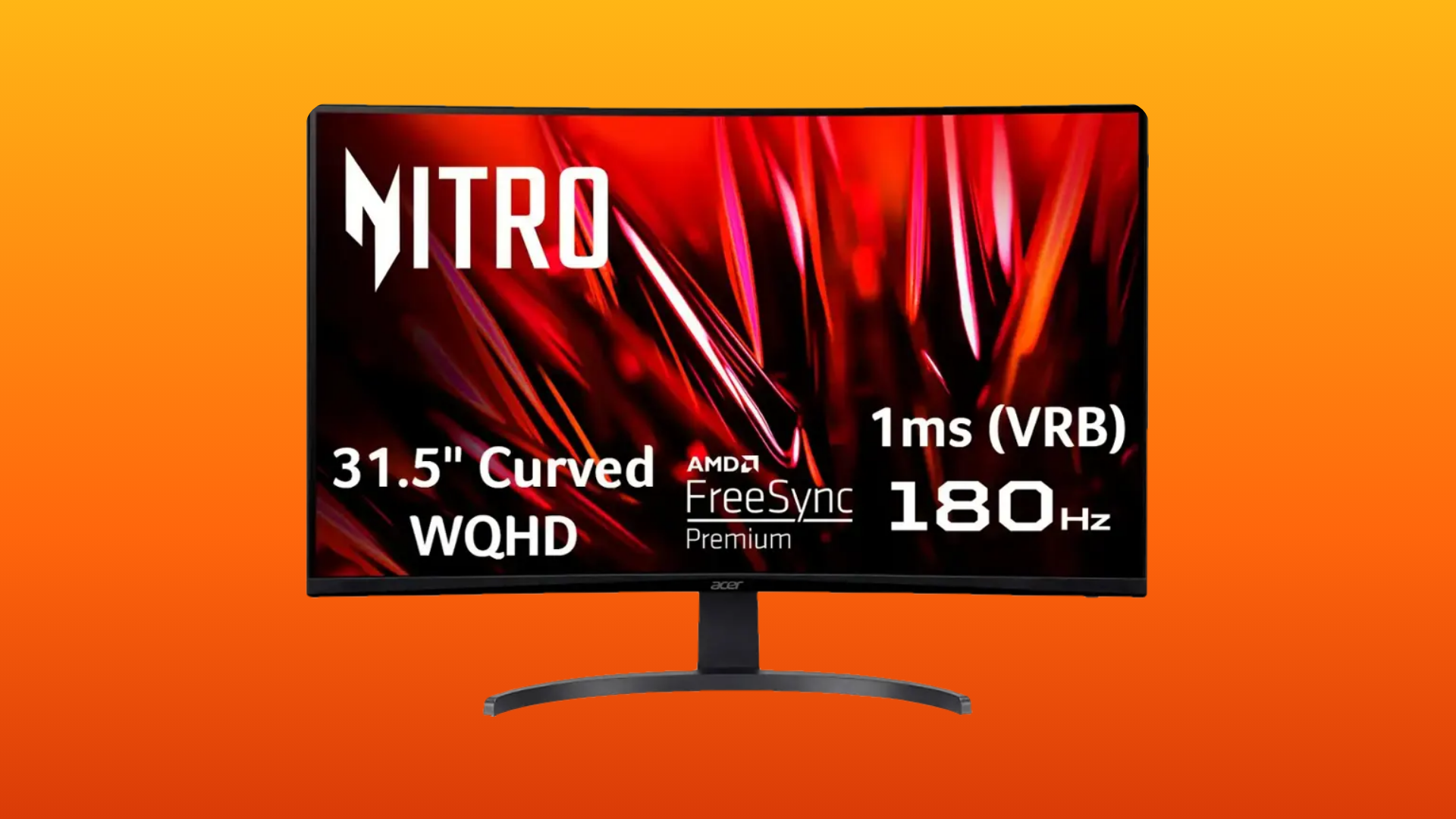 An image of Acer Nitro 180 Hz gaming monitor