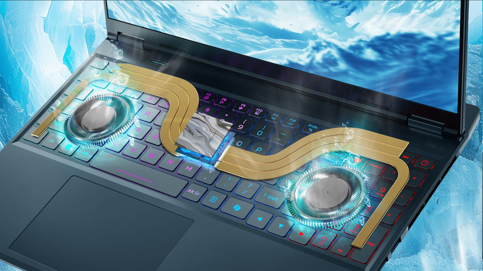 An image of Acer Predator Helios Neo 16S cooling system