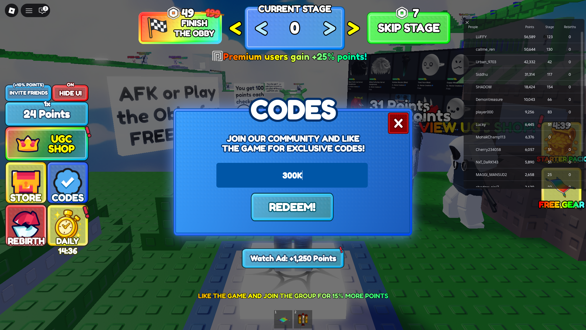 An image from Free UGC Obby in Roblox