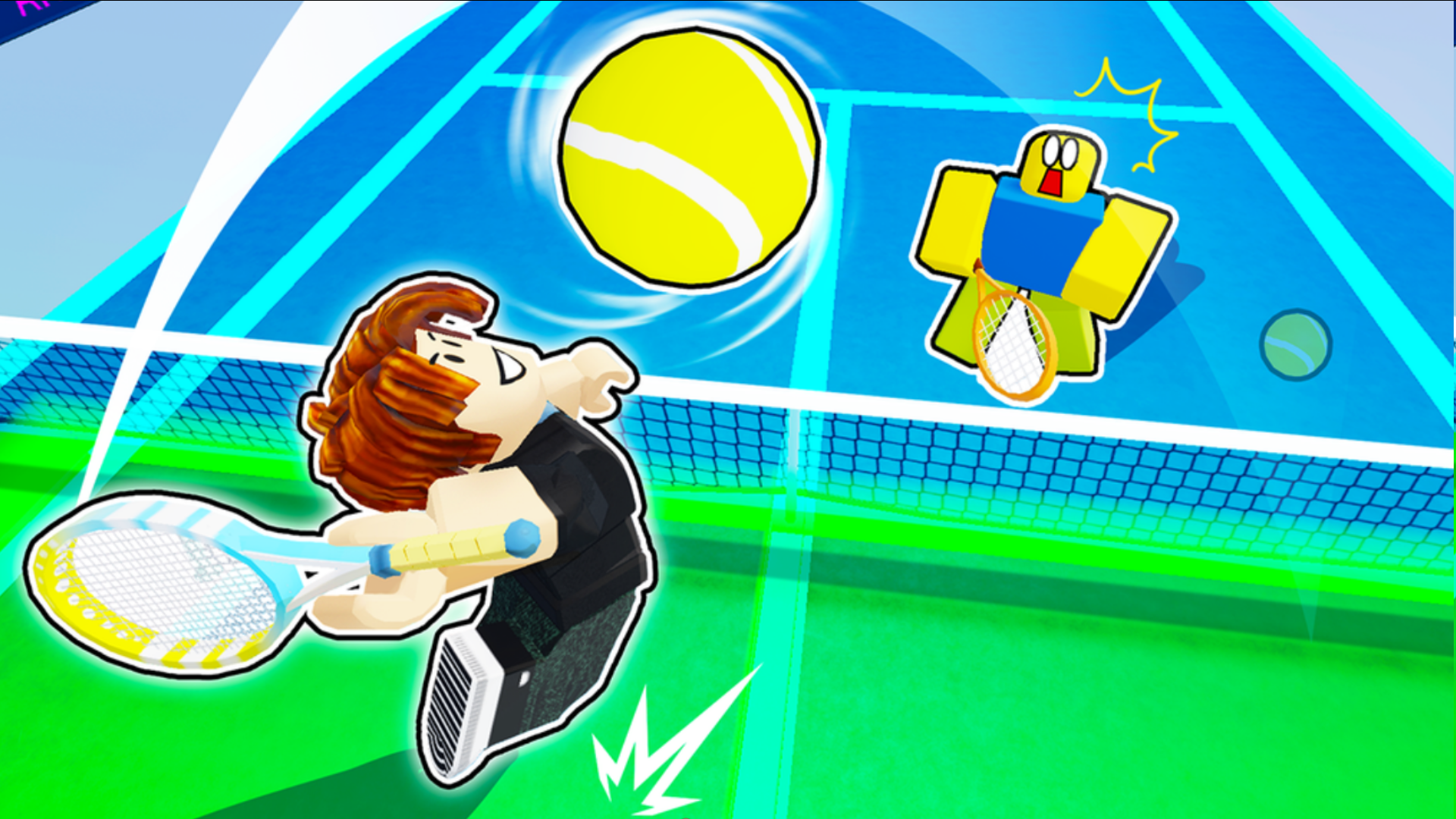 A feature image from Neo Tennis in Roblox