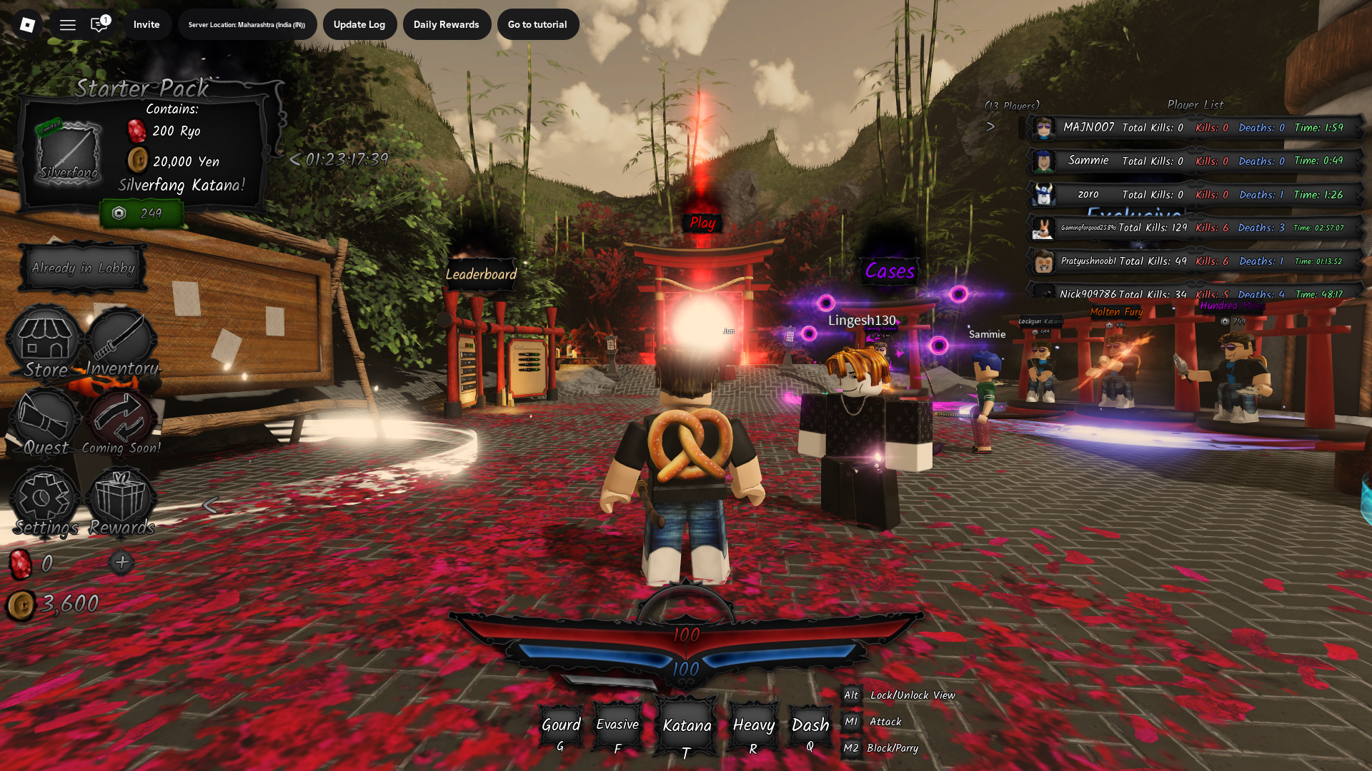An image from Ghost Samurai Fighting on Roblox