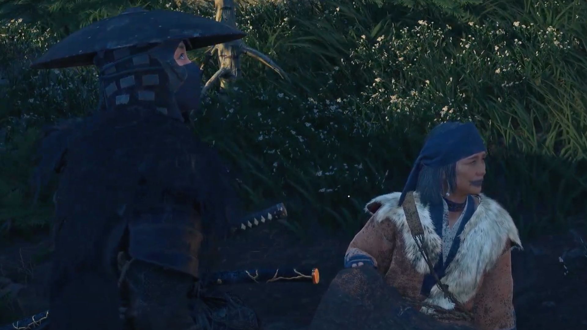 Start this quest by talking to Huci’s son. (Image via Sony Interactive Entertainment | @ZaFrostPet/YouTube)