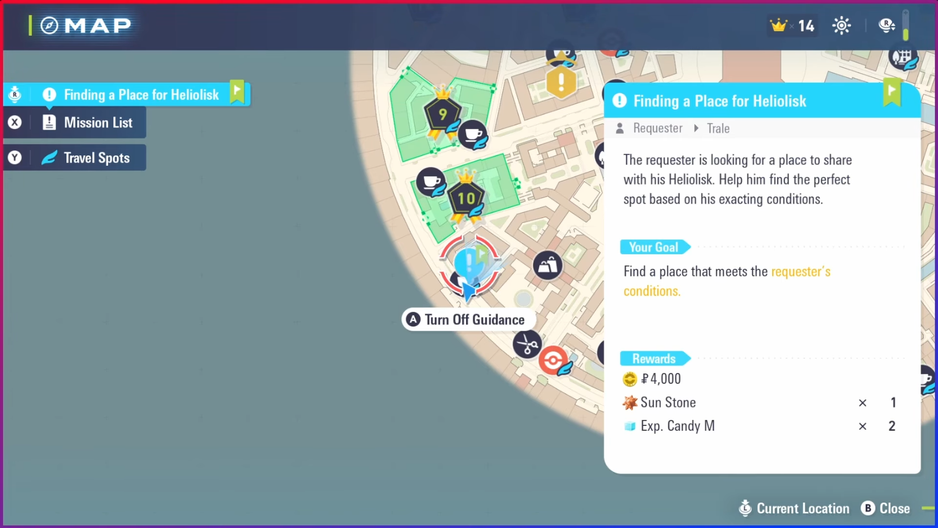Where to get the Place For Heliolisk quest.