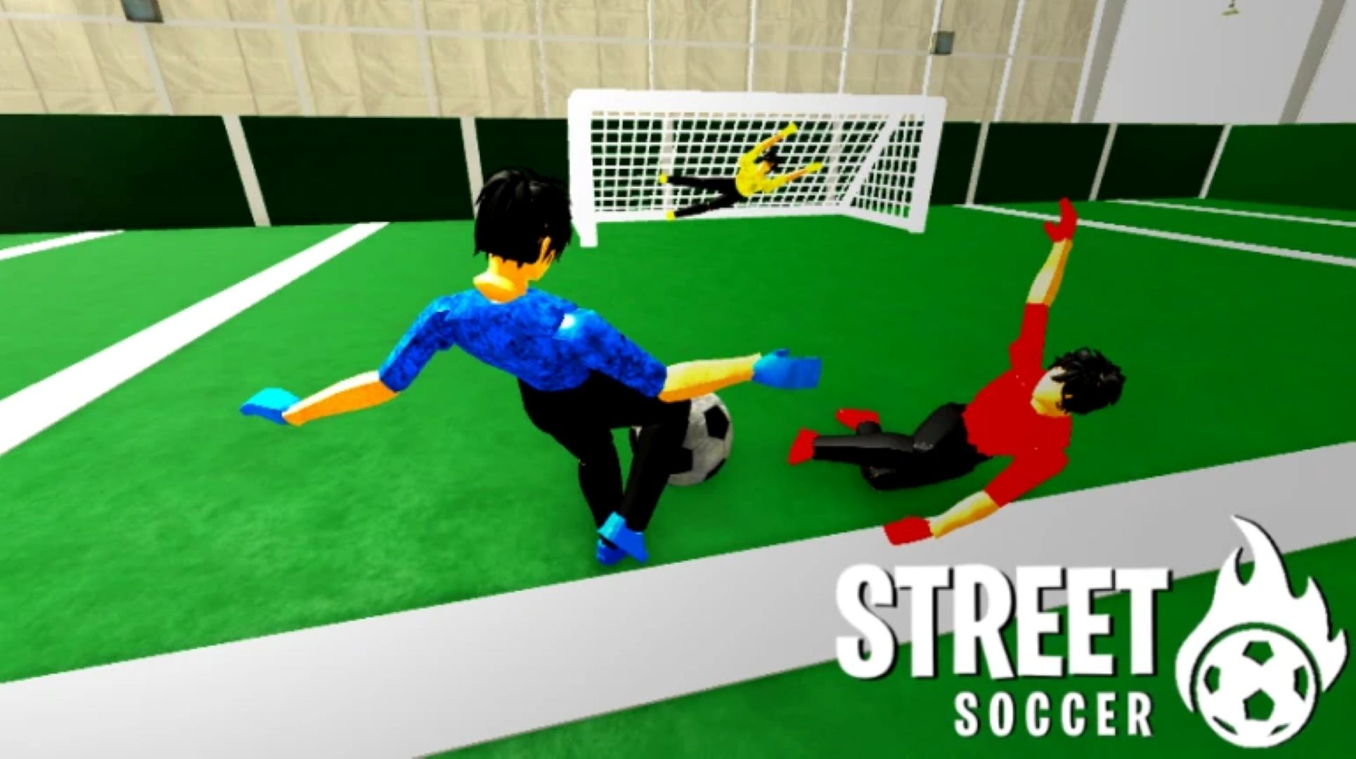 From amateur to pro in Realistic Street Soccer (Image via Roblox Corporation)