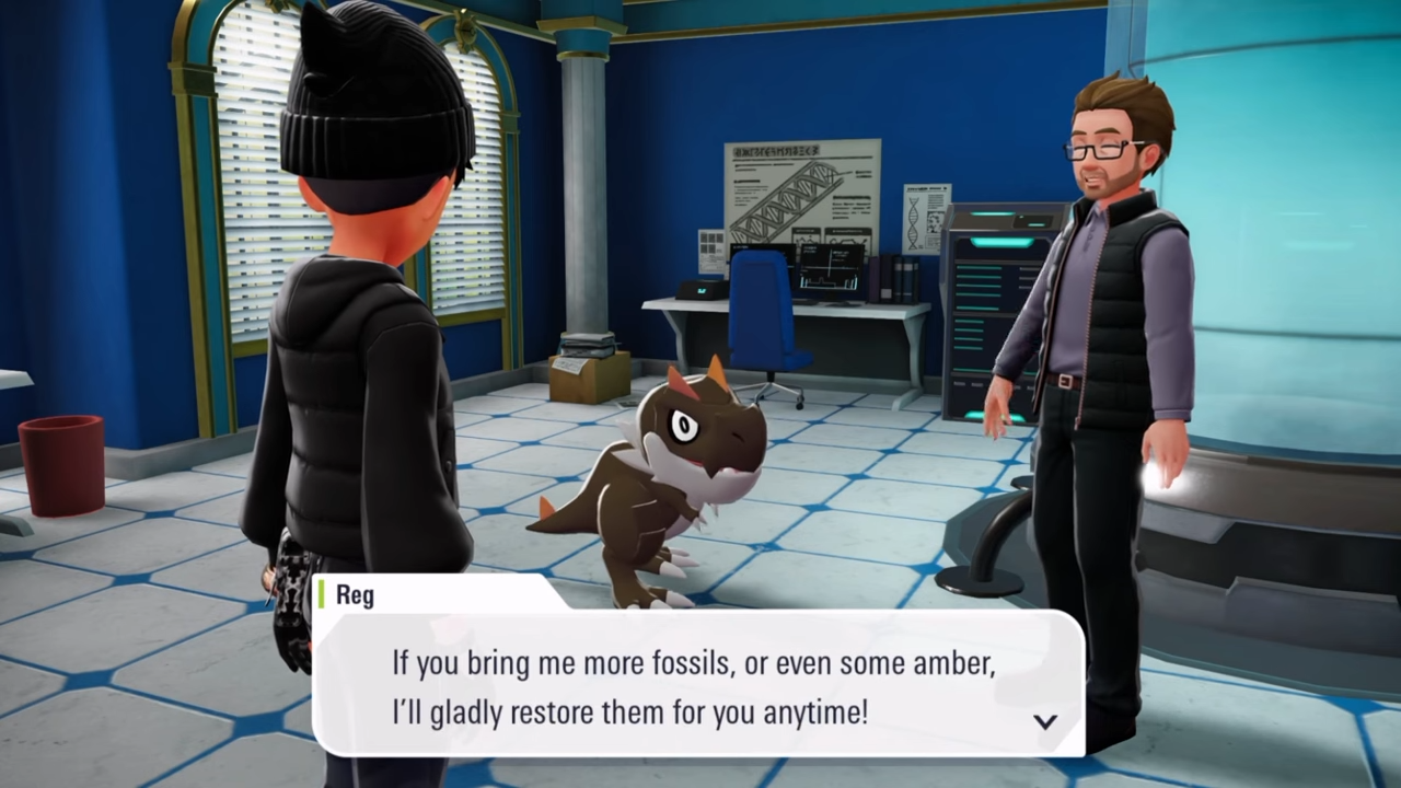 reg restores fossils to give you fossil pokemon in Pokemon legends Z-A.