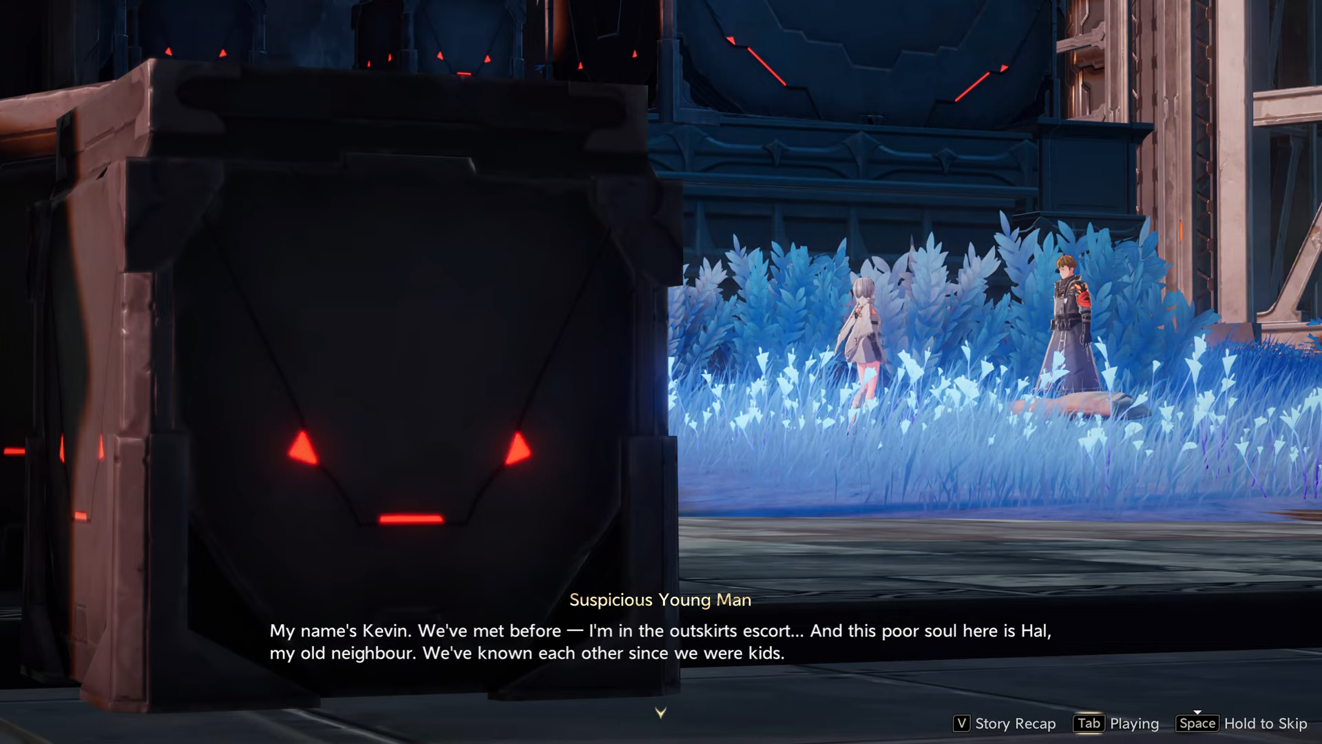 Your confrontation with the Suspicious Young Man. (Image via Hero Games | @NeoBuns/YouTube)