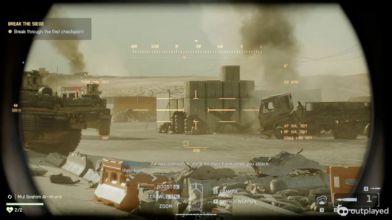 Breaking enemy tanks (Image via Electronic Arts)