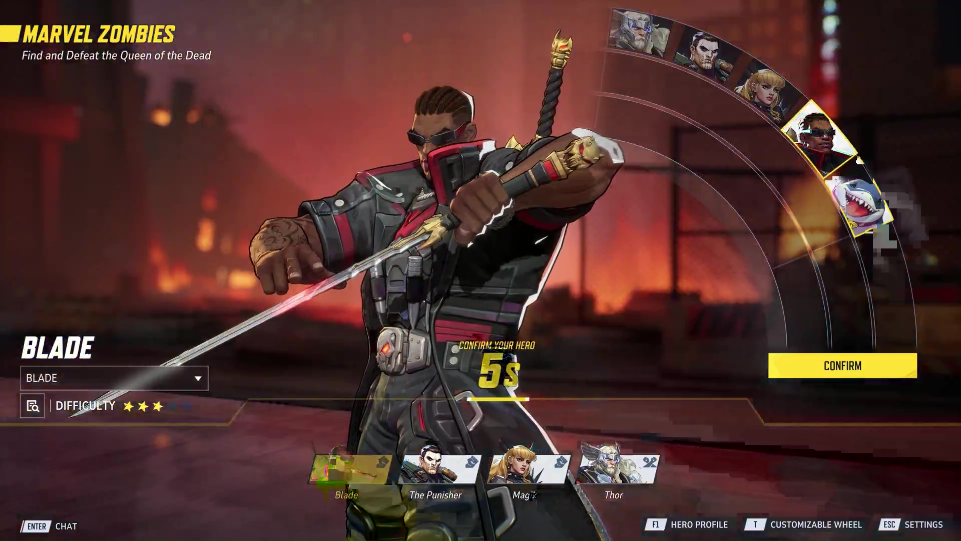 There are only five playable characters in zombie mode (Source: NetEase Games)