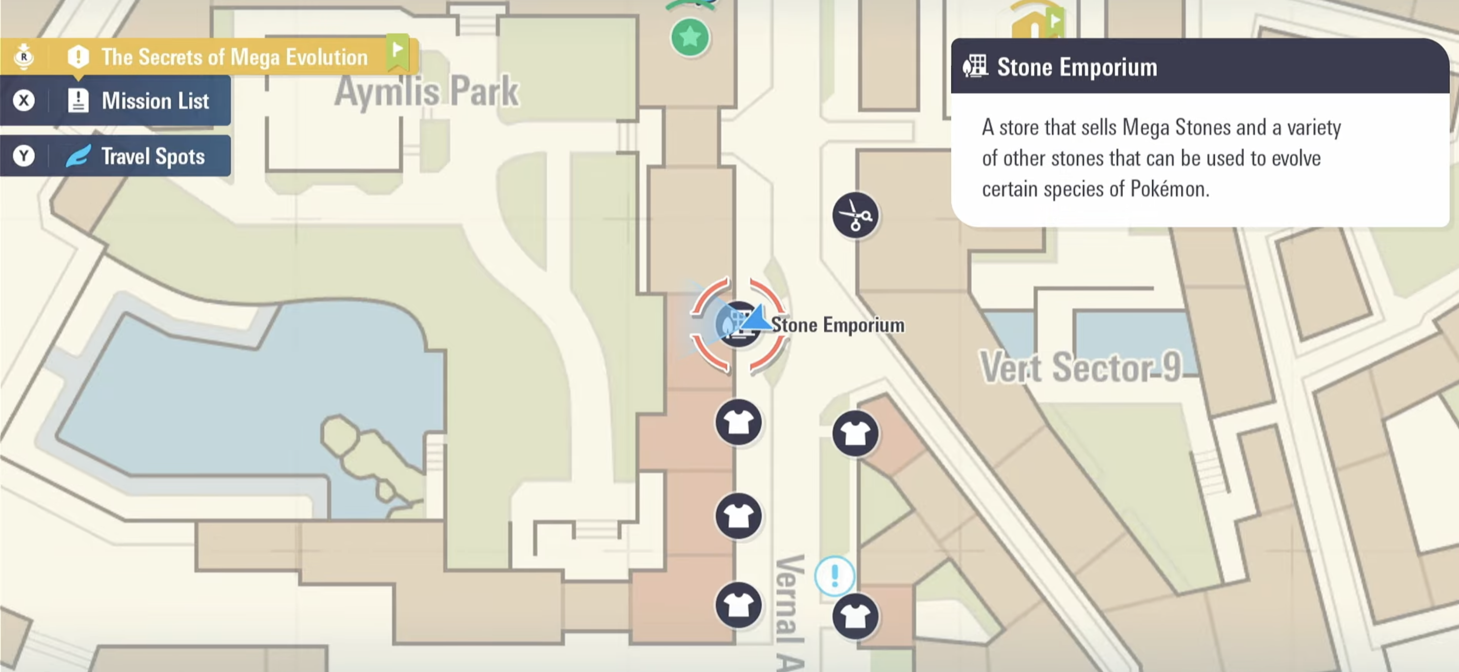 Stone Emporium on the map. (Image via TPC)