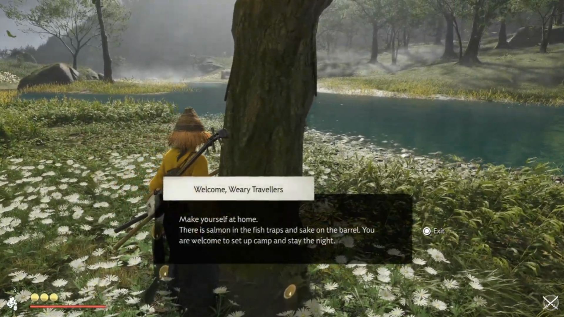 Head to Yoshimoto's camp (Source: Sony Interactive Entertainment | WoW Quests/YouTube)