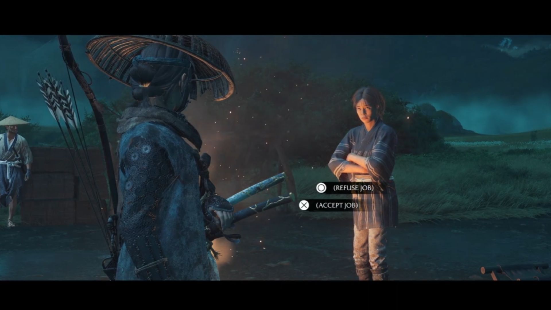 Talk to the settler (Source: Sony Interactive Entertainment | WoW Quests/YouTube)