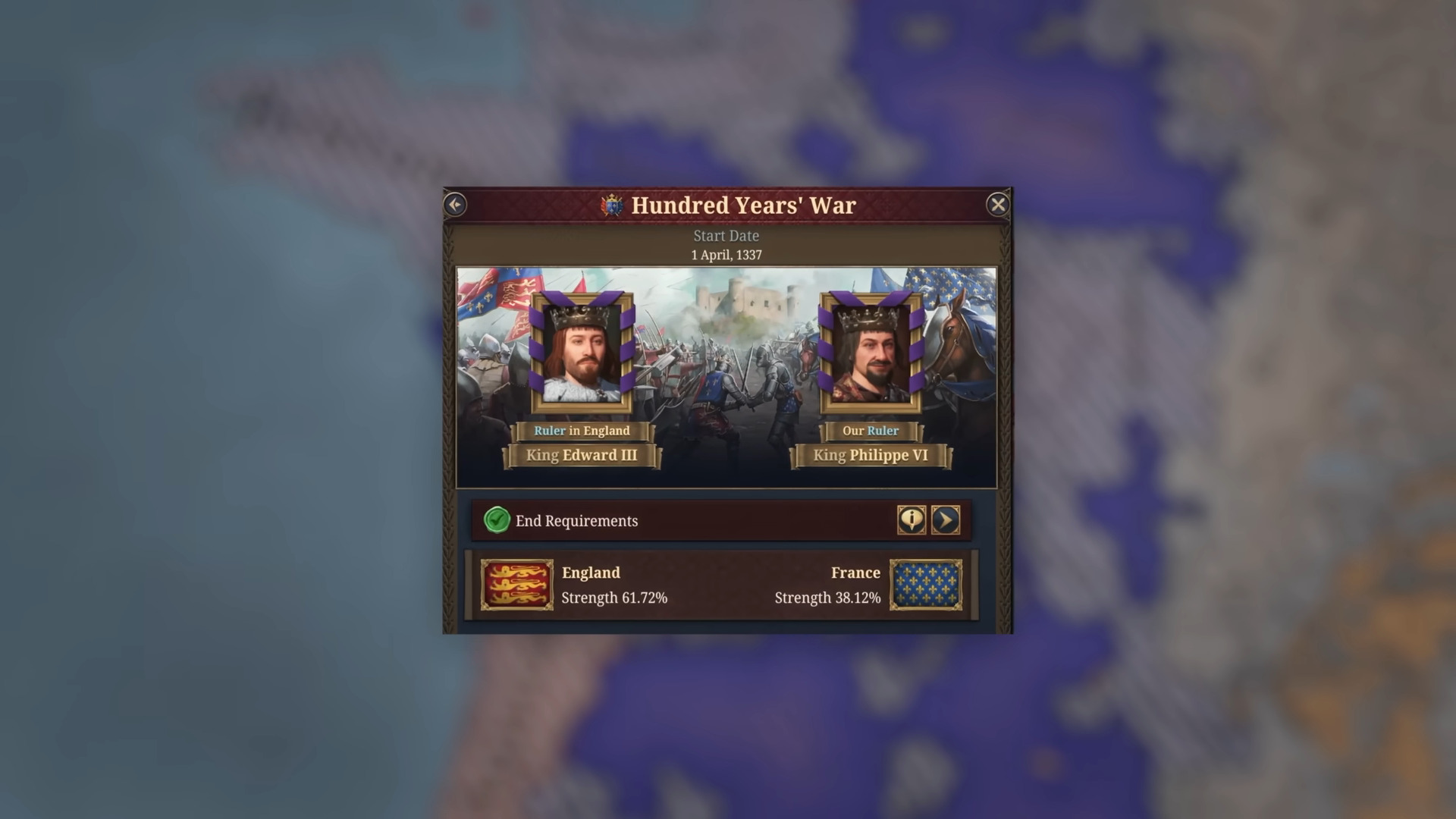Hundred Years' War Guide in (EU5) Europa Universalis 5 (Image via Paradox Interactive)
